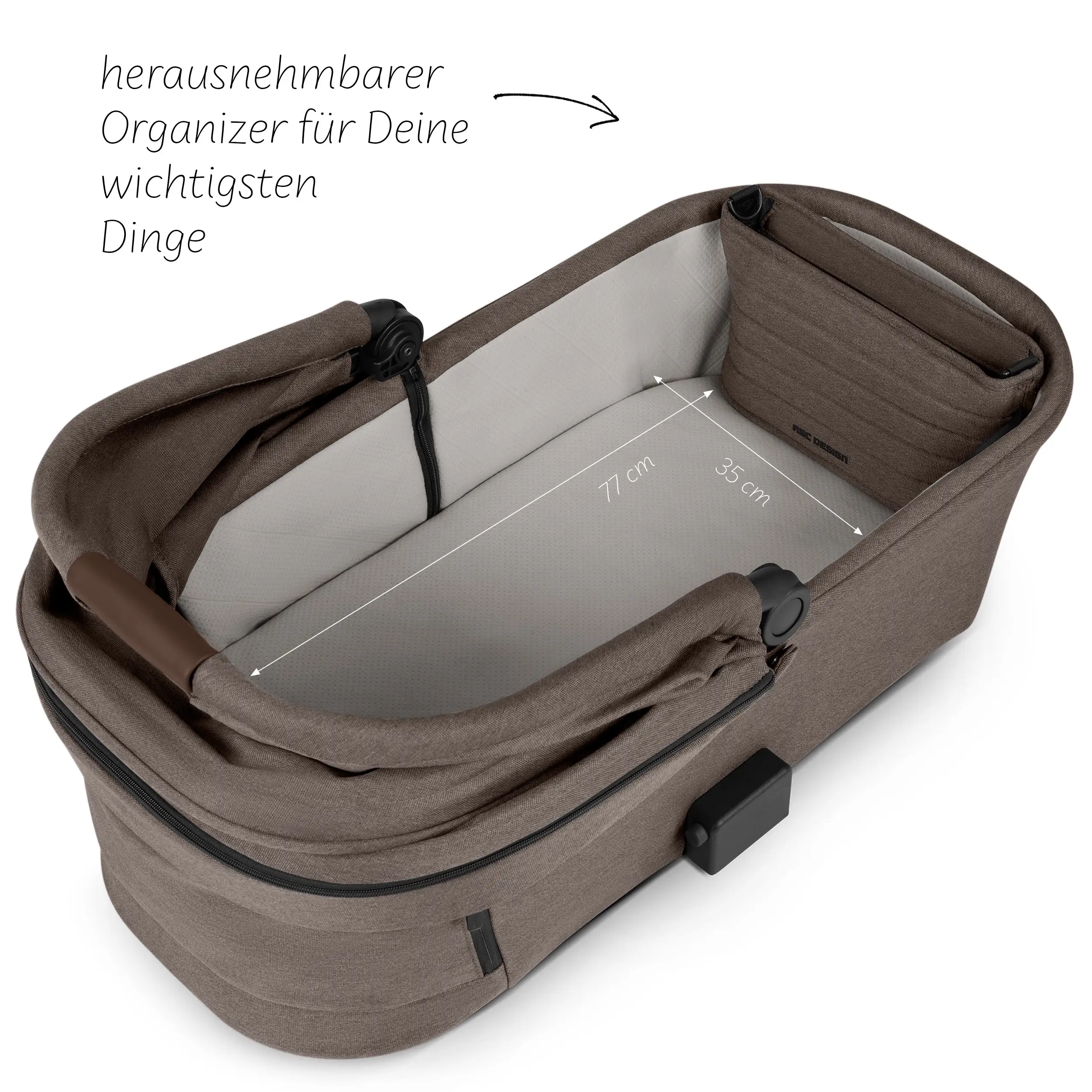 4in1-Kinderwagen-Set Samba 2 inkl. Babyschale Calla mit Liegefunktion - Nature