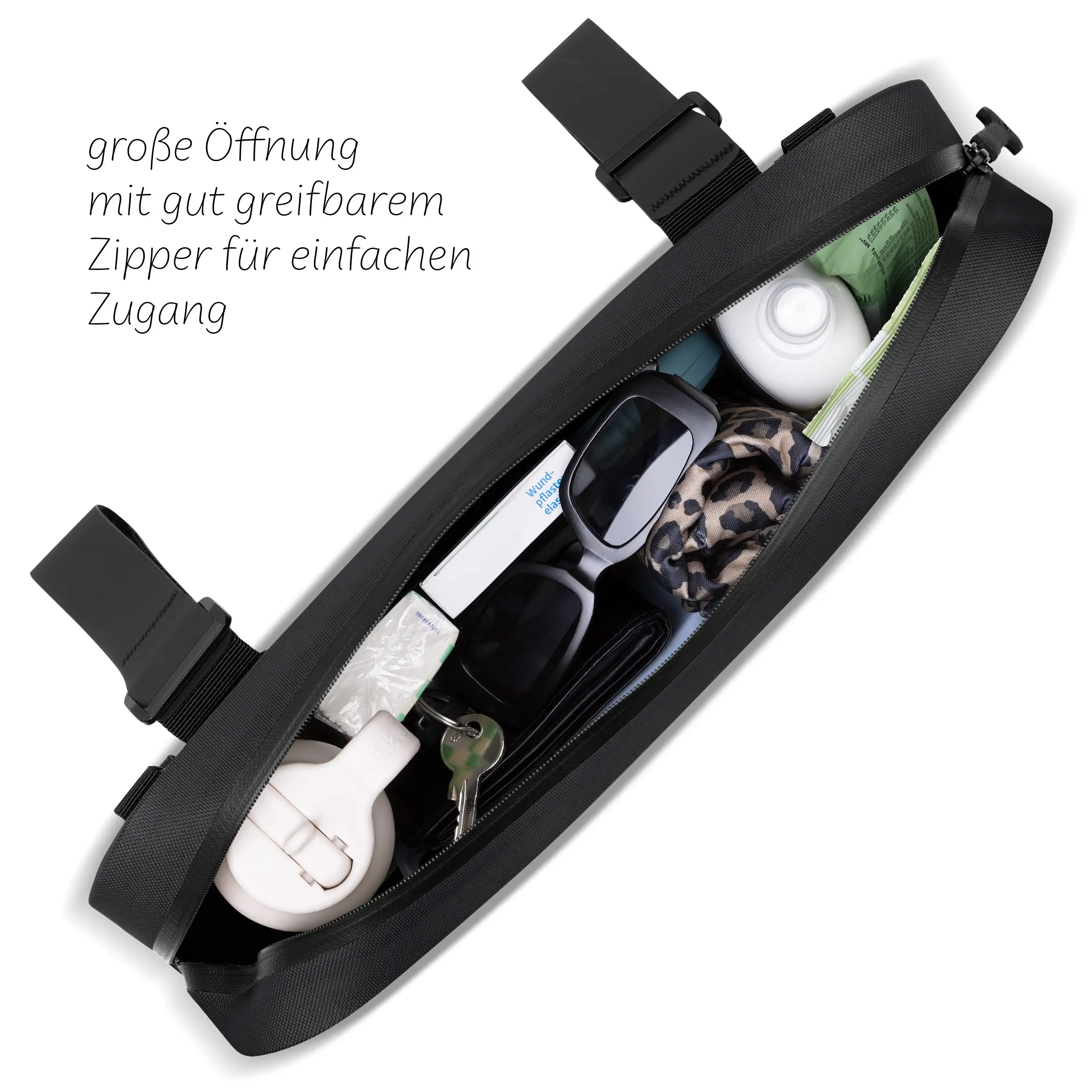 Satteltasche Genf 4,5L für Kinderwagen, Fahrrad & Alltag - Ink