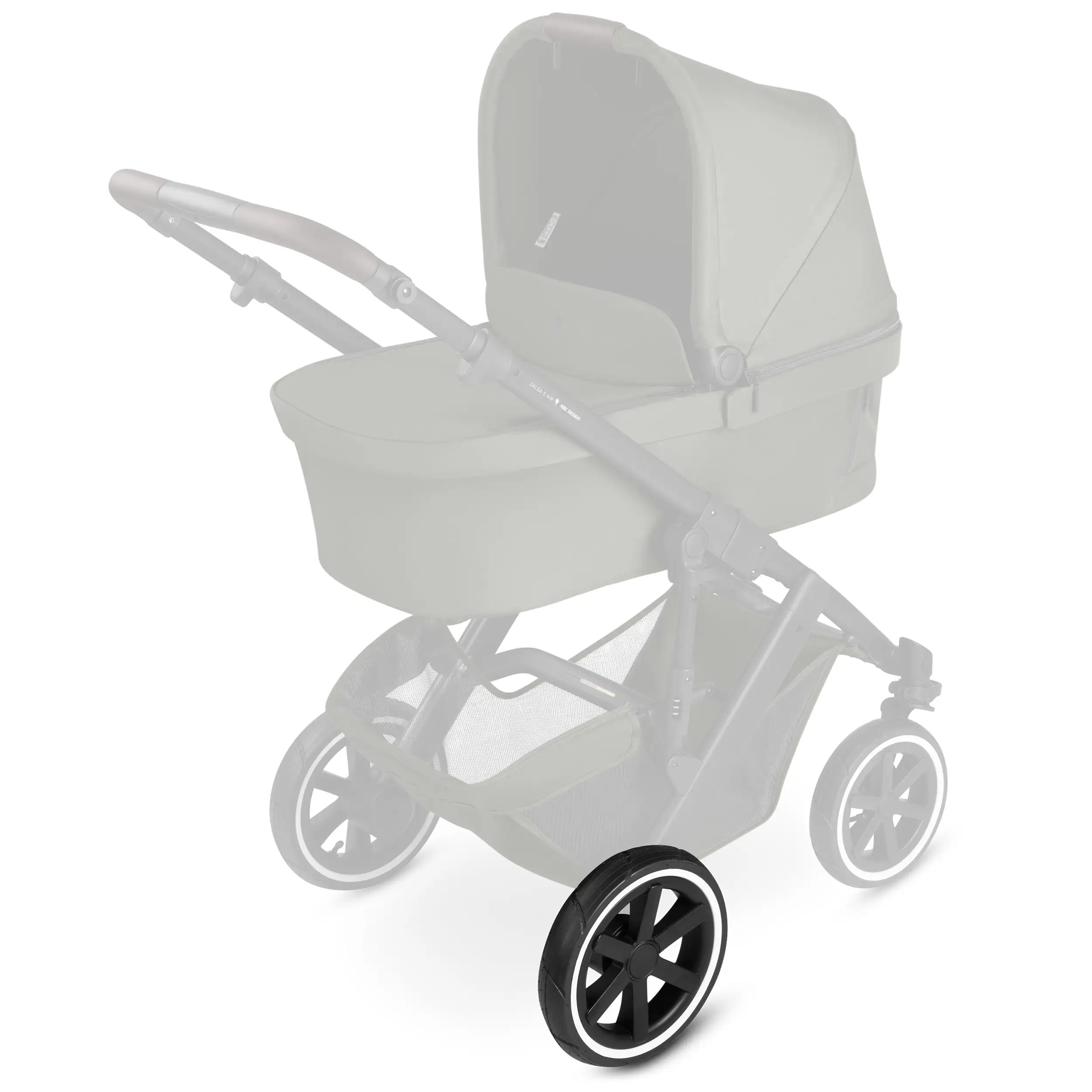 Hinterrad für Salsa 5 Air / Salsa 4 Air - Luftrad Black / White Wall