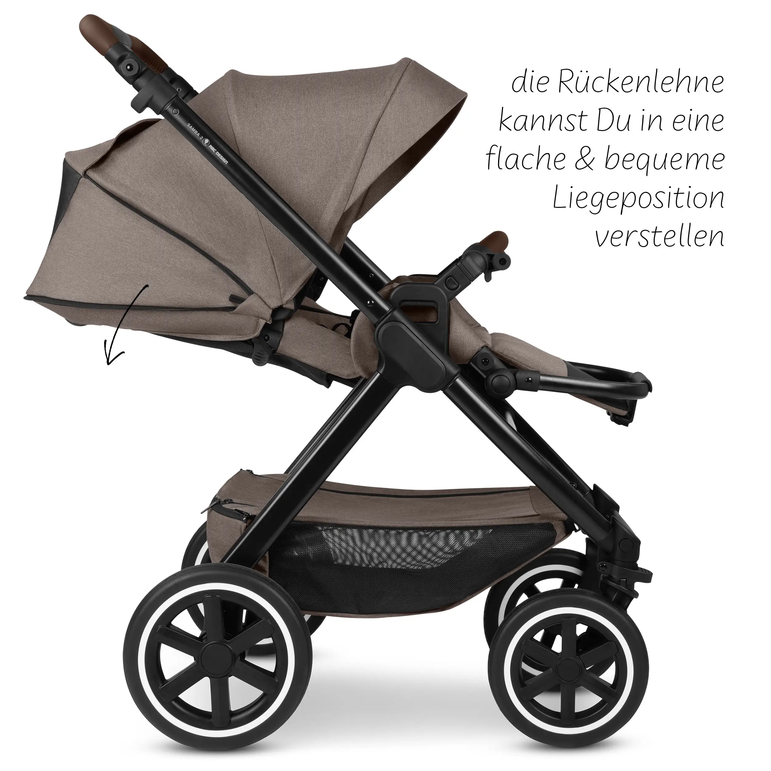 4in1 Kinderwagen Set Samba 2 inkl. Isofix Base - Nature