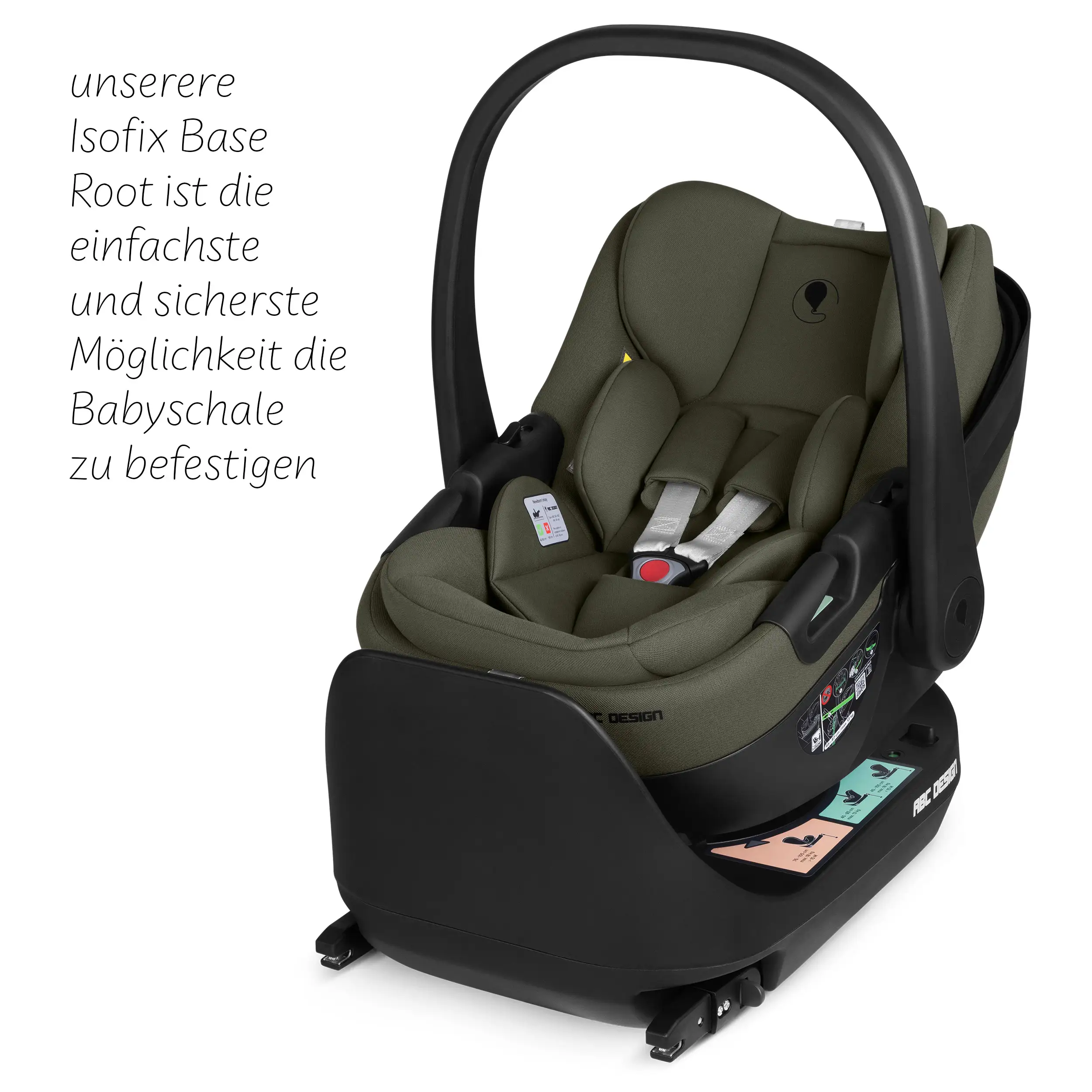 Coque auto inclinable Calla i-Size - Olive