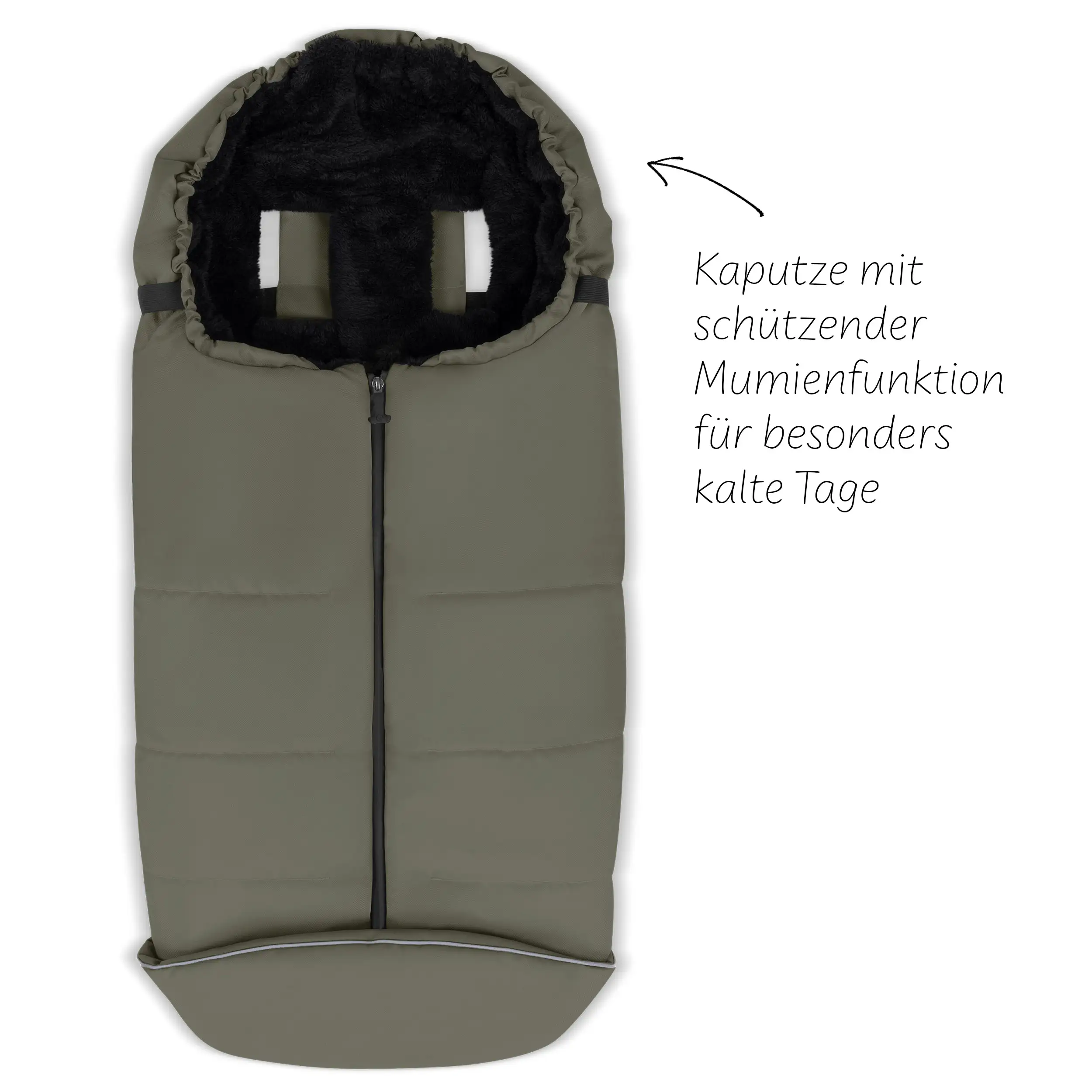 Zubehör Set Kinderwagen - Wickeltasche, Winterfußsack, Regenschutz & Moskitonetz - Wheat