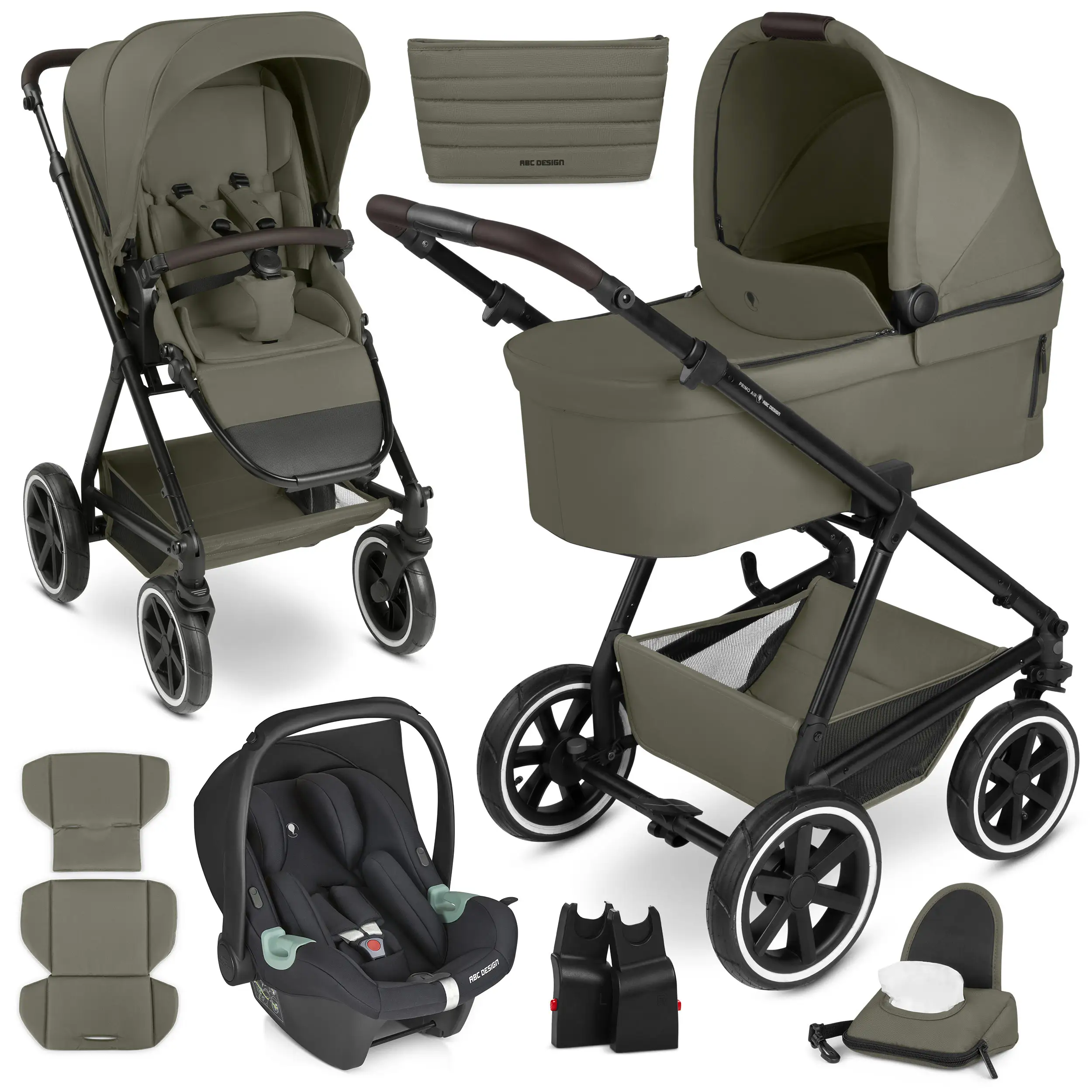 3in1 Kinderwagen-Set Primo Air - Wheat