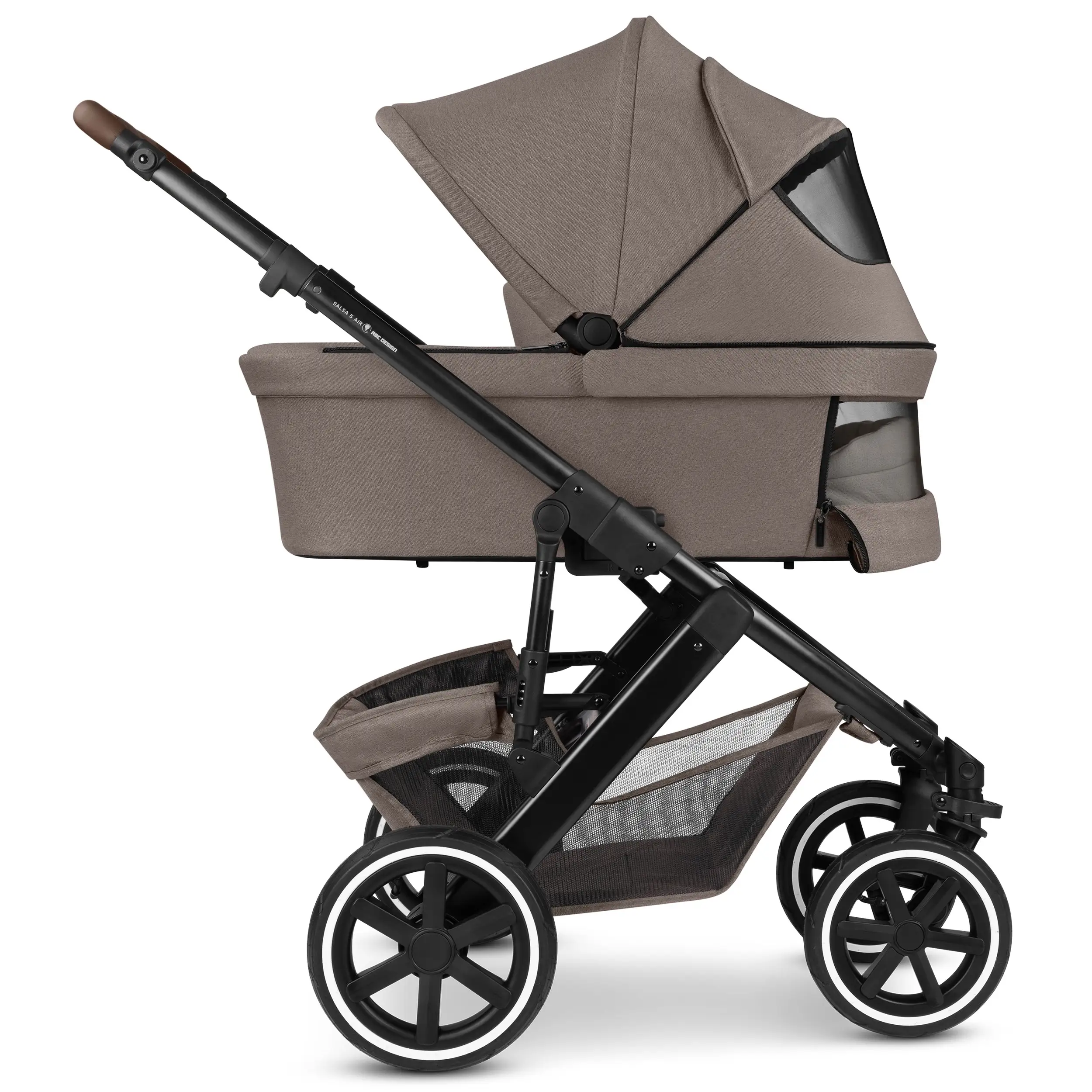 Kombi-Kinderwagen Salsa 5 Air inkl. Winterfußsack & Wickeltasche - Nature
