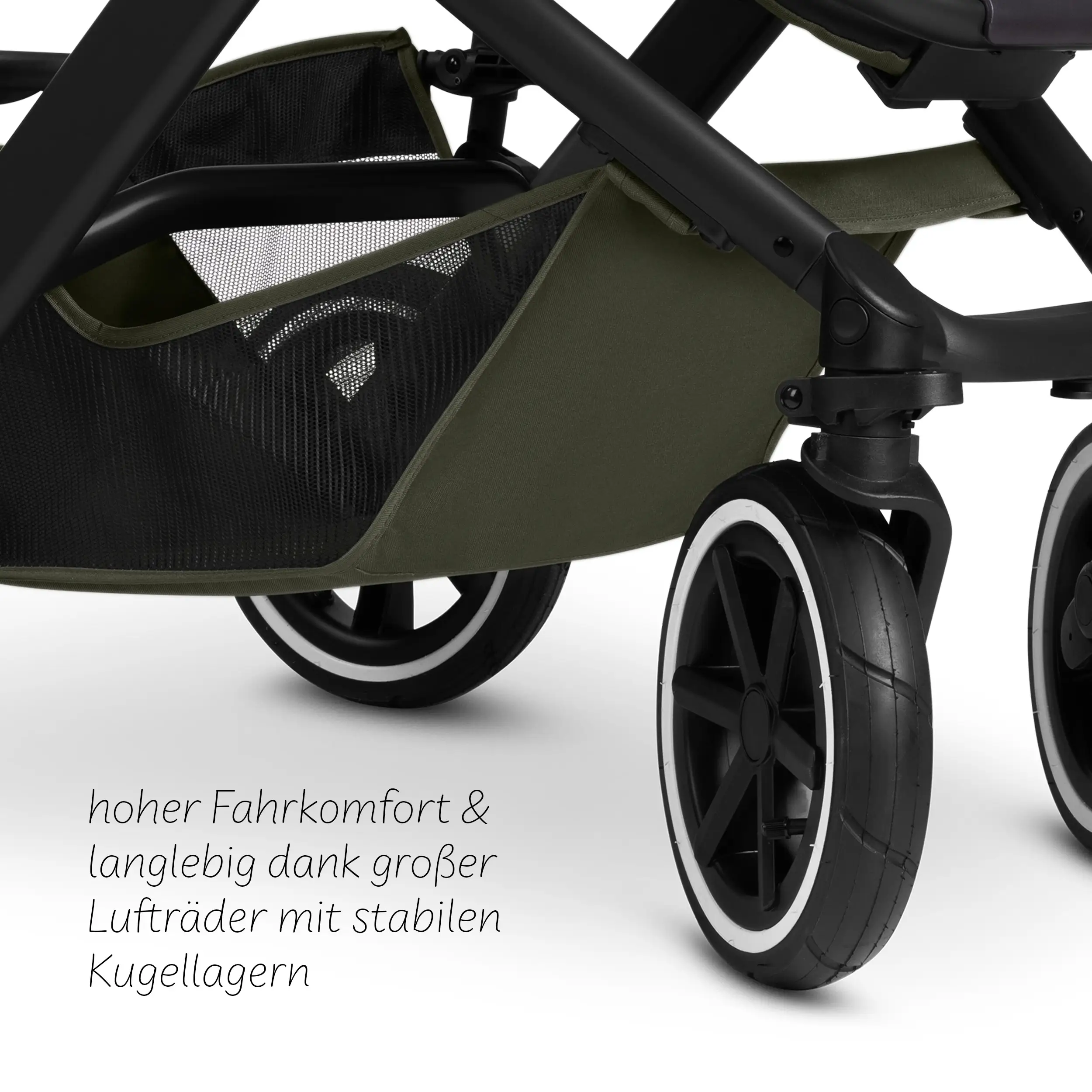 4in1 Kinderwagen-Set Salsa 5 Air inkl. Isofix Base - Avocado