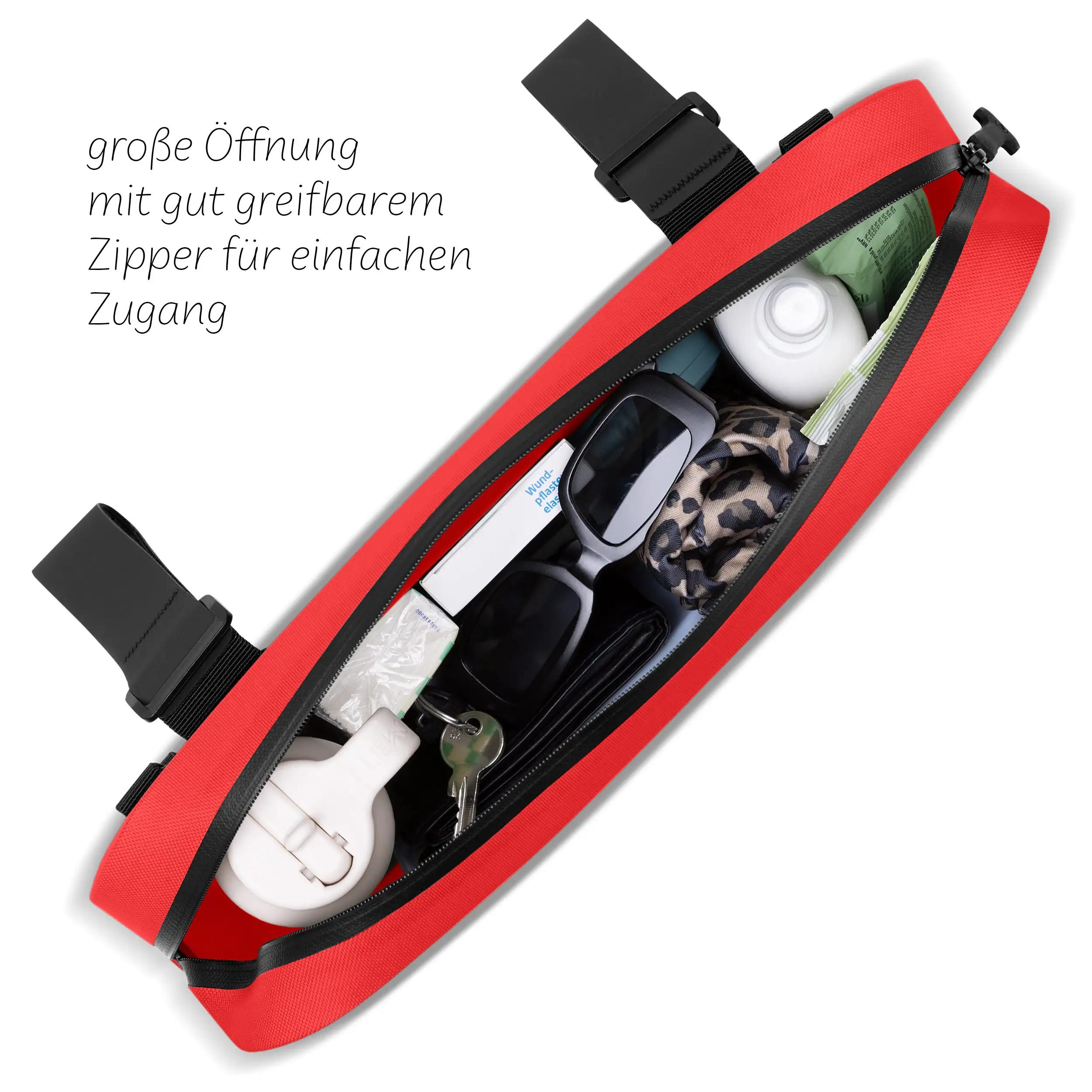 Satteltasche Genf 4,5L für Kinderwagen, Fahrrad & Alltag - Mango