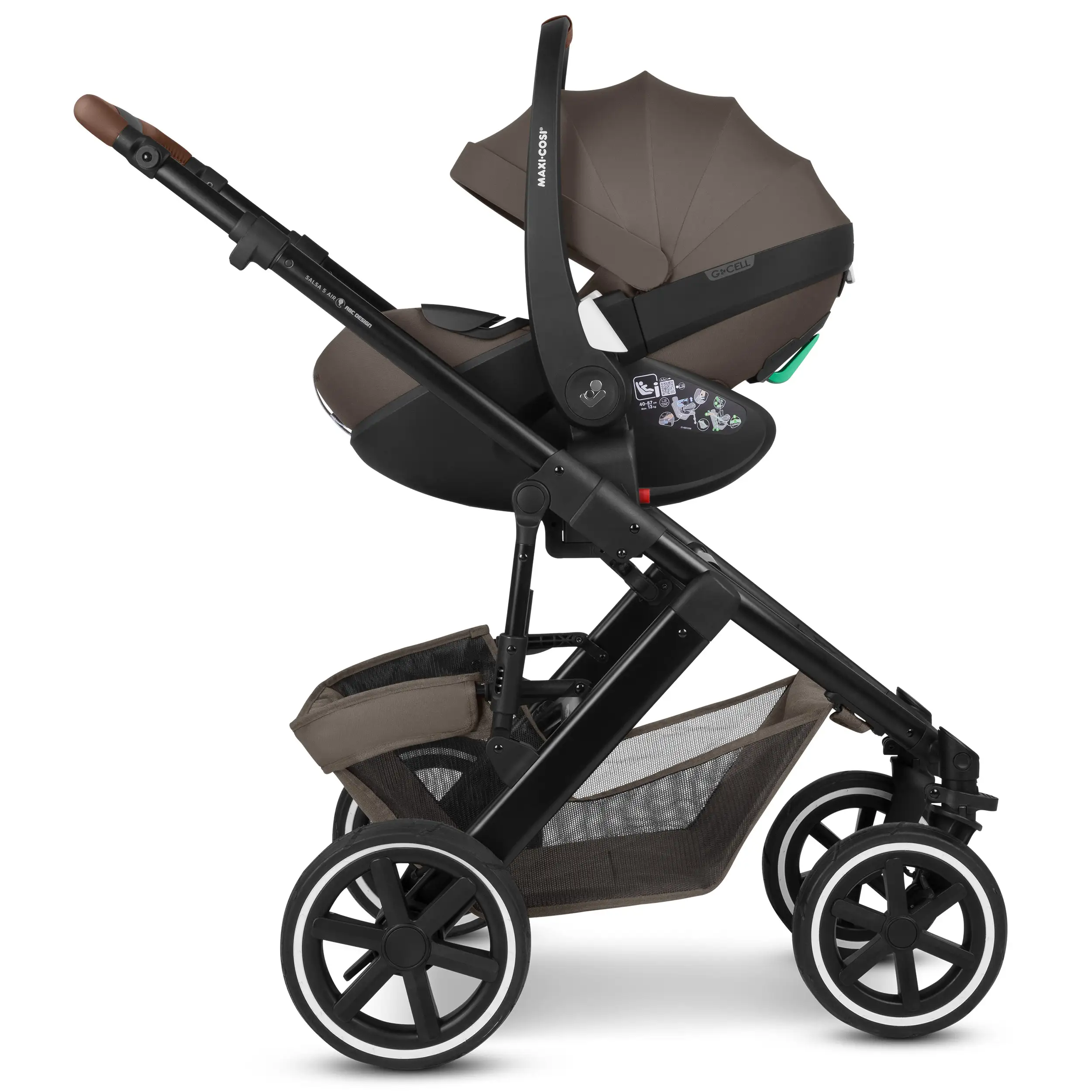 Set passeggino 3in1 City Life incl. ovetto Maxi-Cosi Pebble 360 Pro 2 - Nature