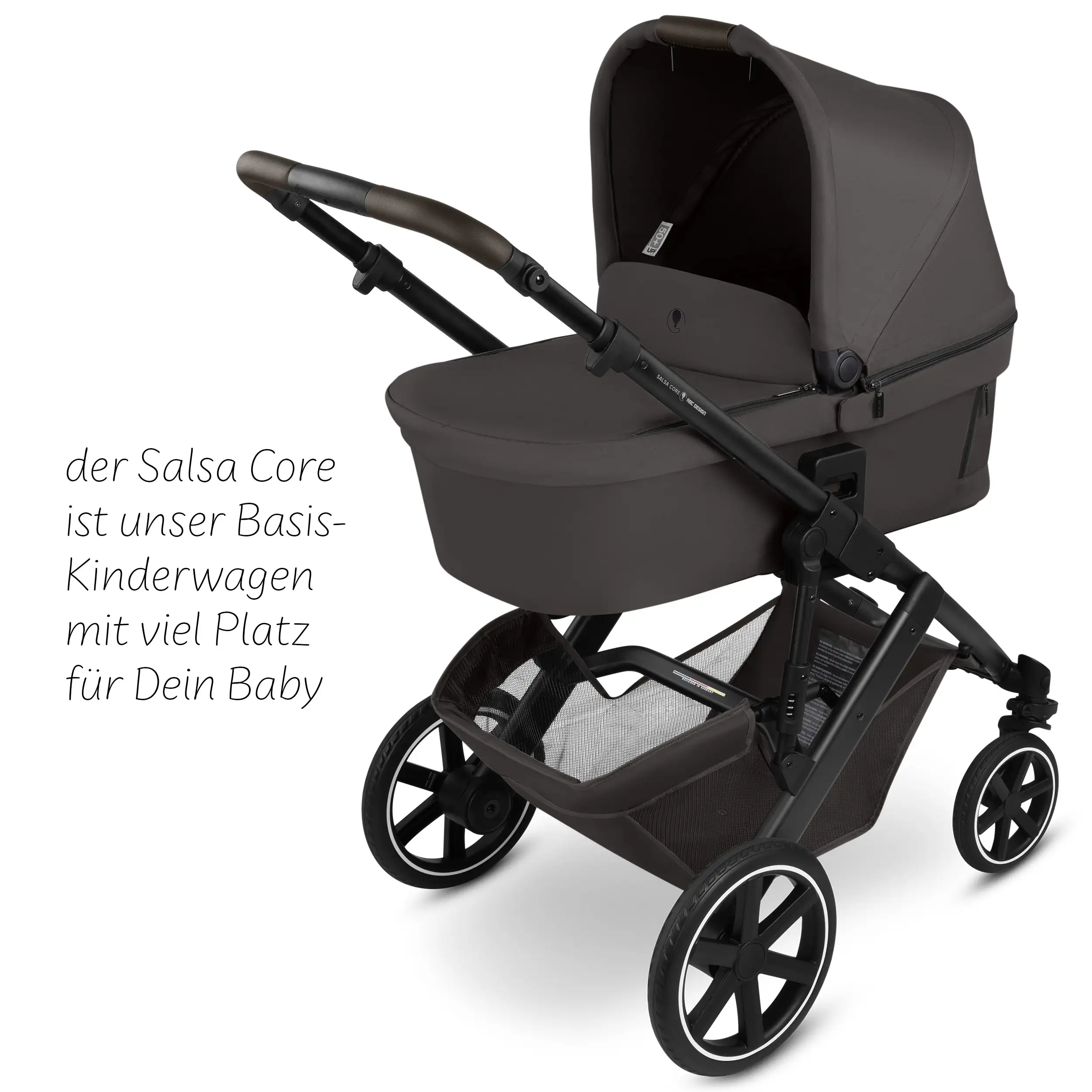 Ensemble poussette 4en1 Salsa Core avec coque auto inclinable Calla et base ISOFIX Root - Falcon