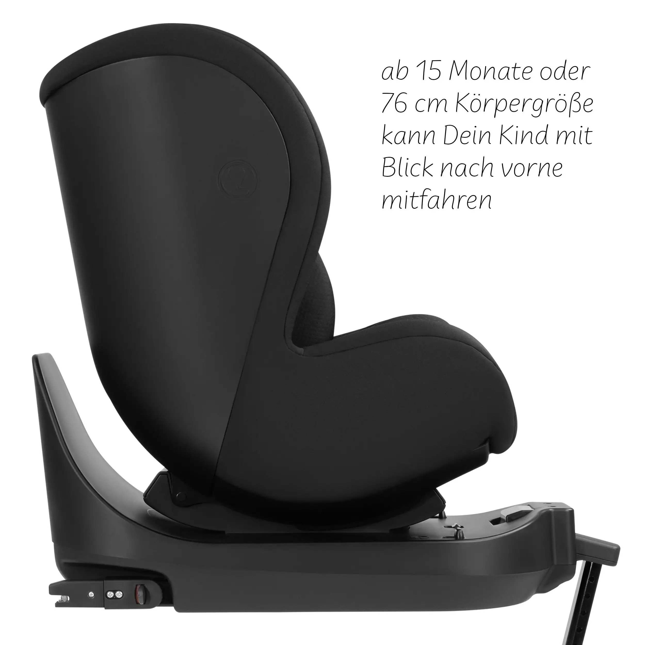 Kindersitz Lily i-Size inkl. drehbarer Isofix Base Root - Black