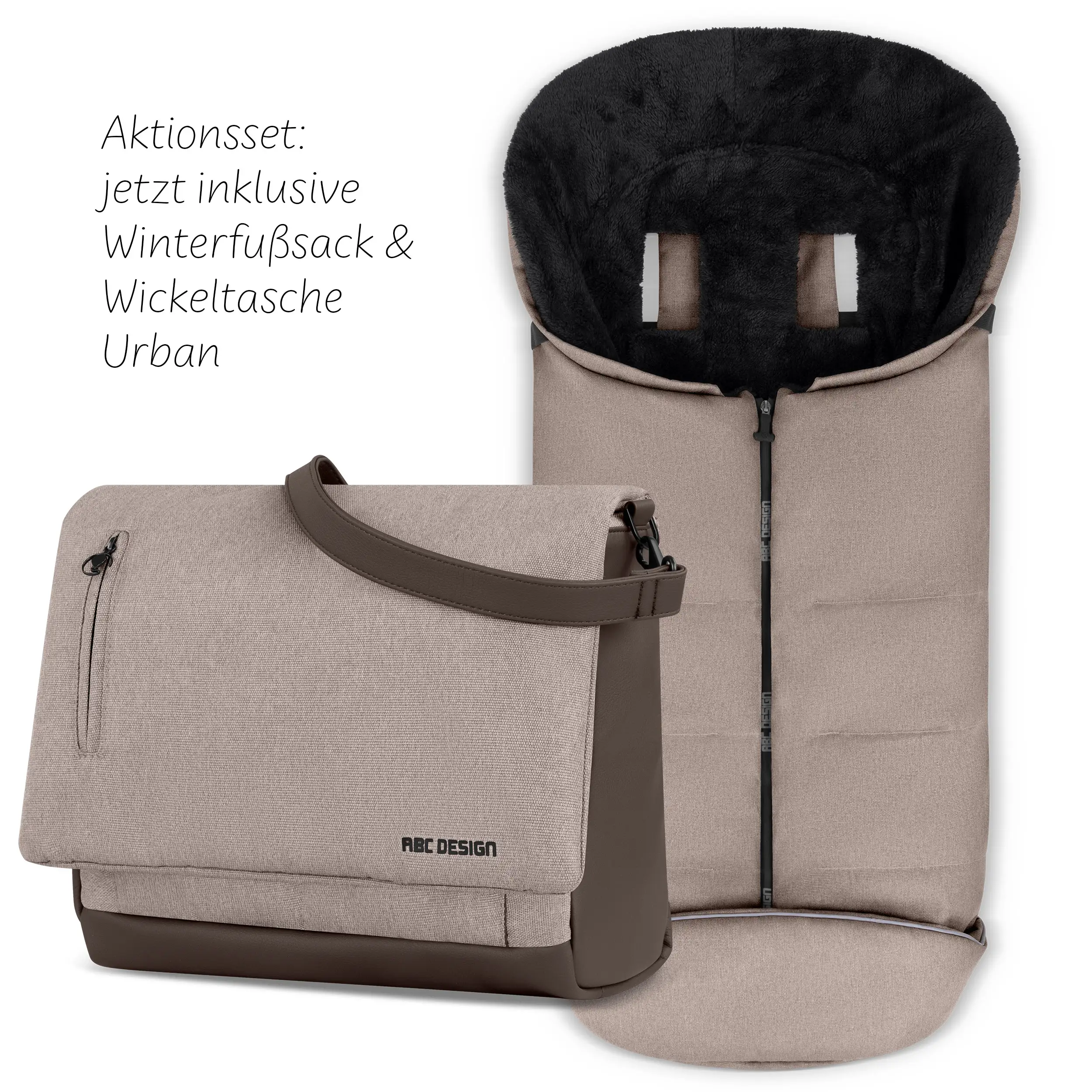 Kombi-Kinderwagen Salsa 5 Air inkl. Winterfußsack & Wickeltasche - Camel