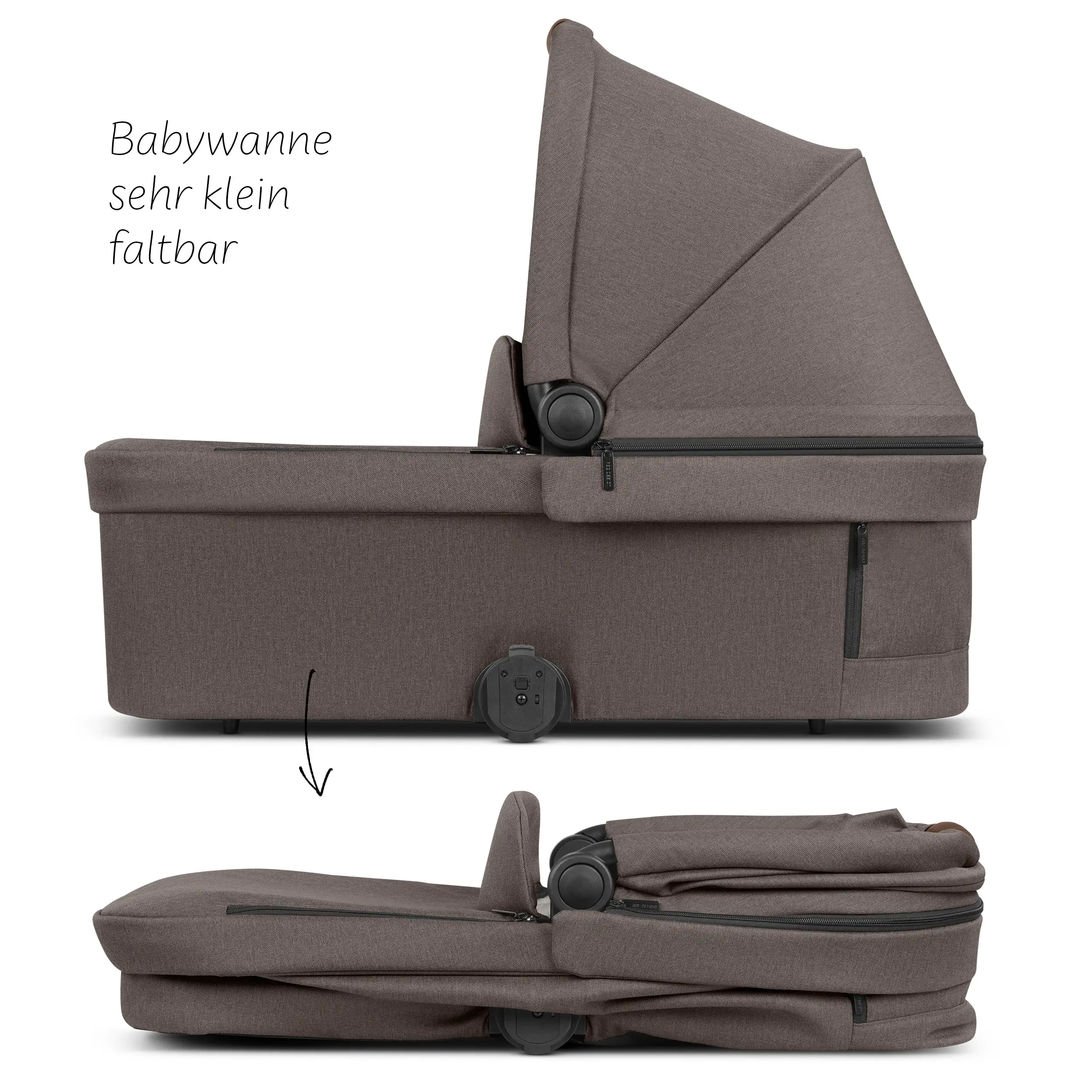 4in1-Kinderwagen-Set City Life inkl. Babyschale Calla mit Liegefunktion - Nature