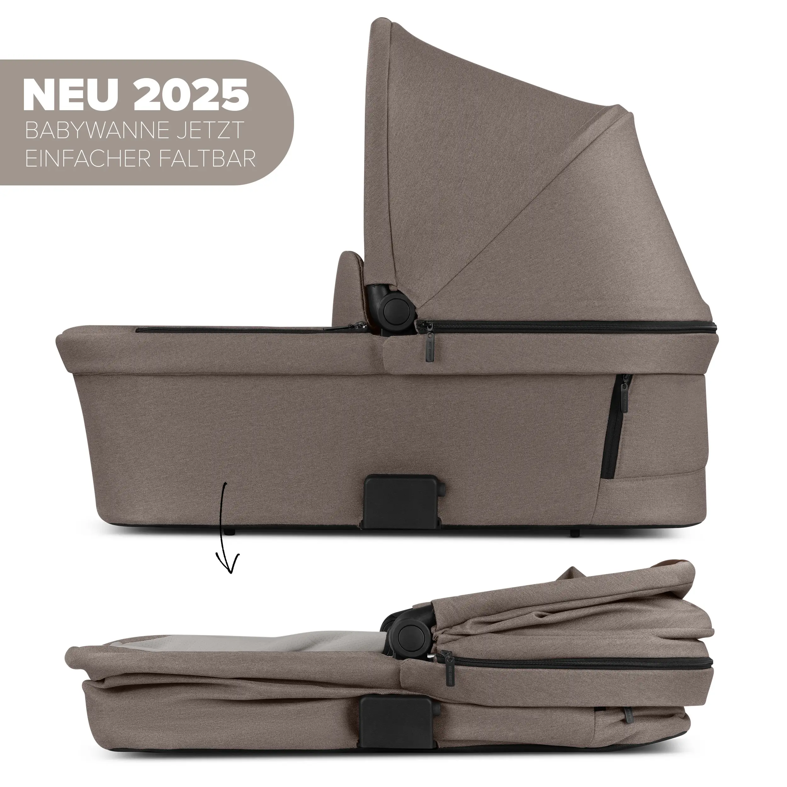 3in1-Kinderwagen-Set Salsa 5 Air inkl. Babyschale Calla mit Liegefunktion  - Nature