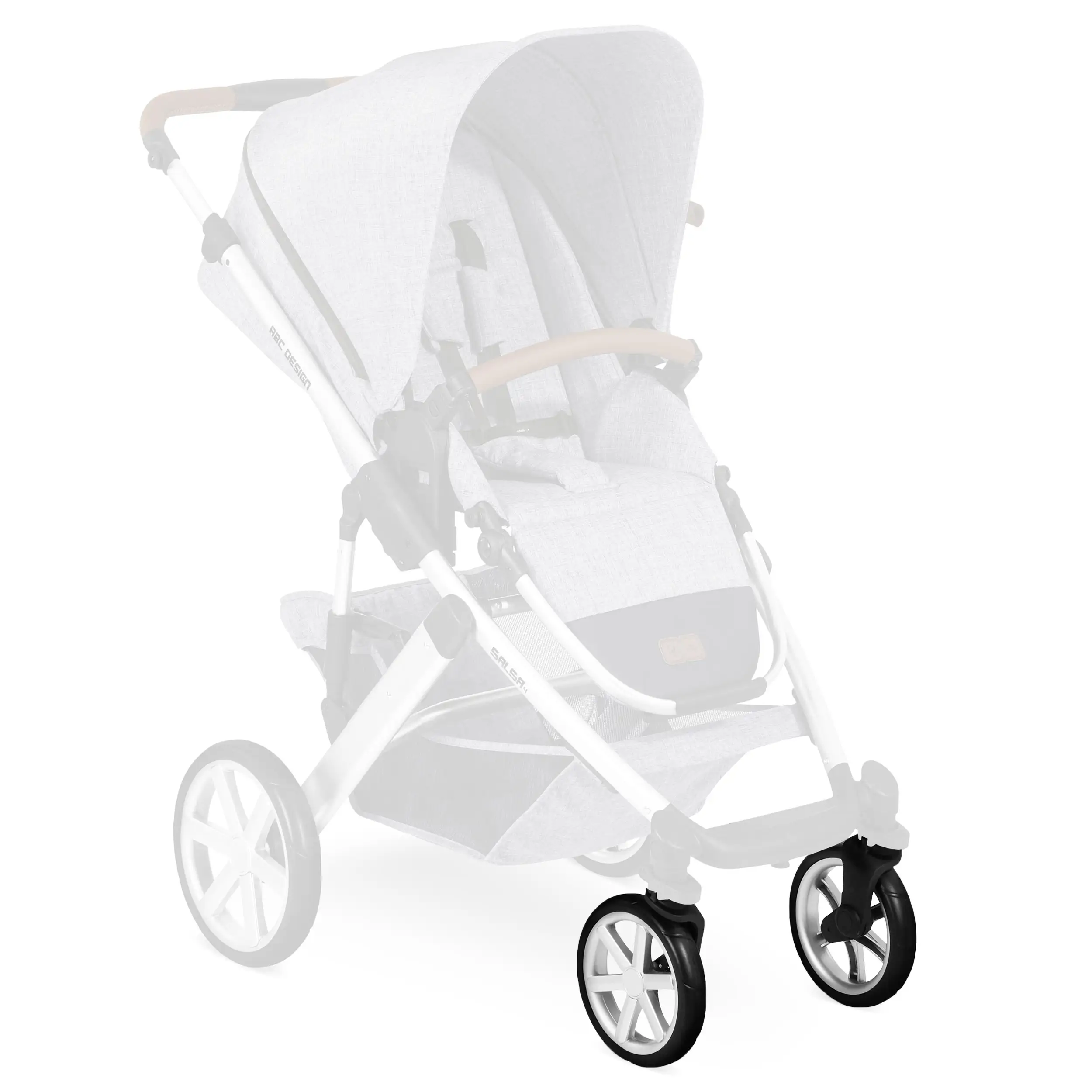 Vorderräder Satz (2 Stück) für Salsa 4 - EVA Silver / Black