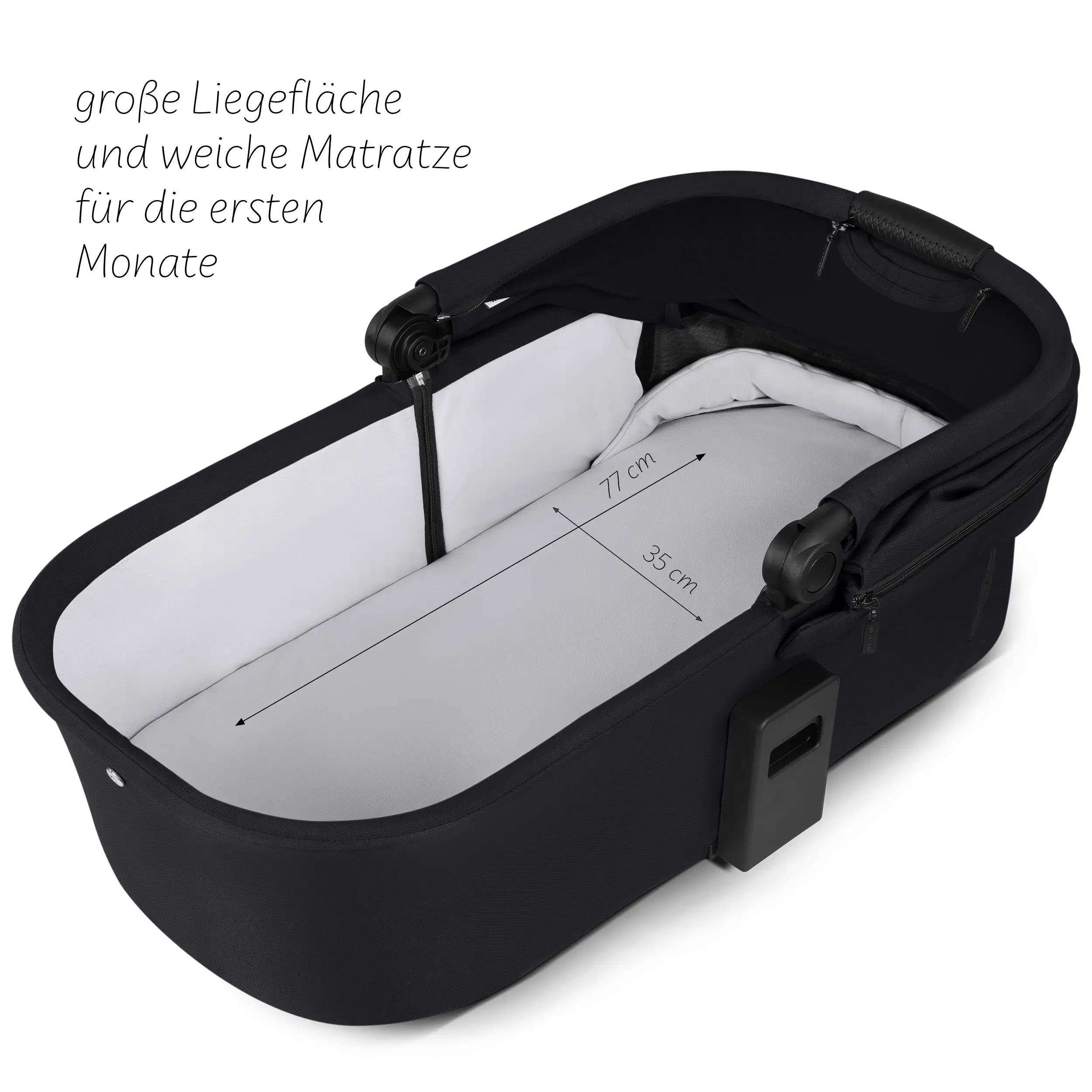 Ensemble poussette 4en1 Salsa Core avec coque auto inclinable Calla et base ISOFIX Root - Ink