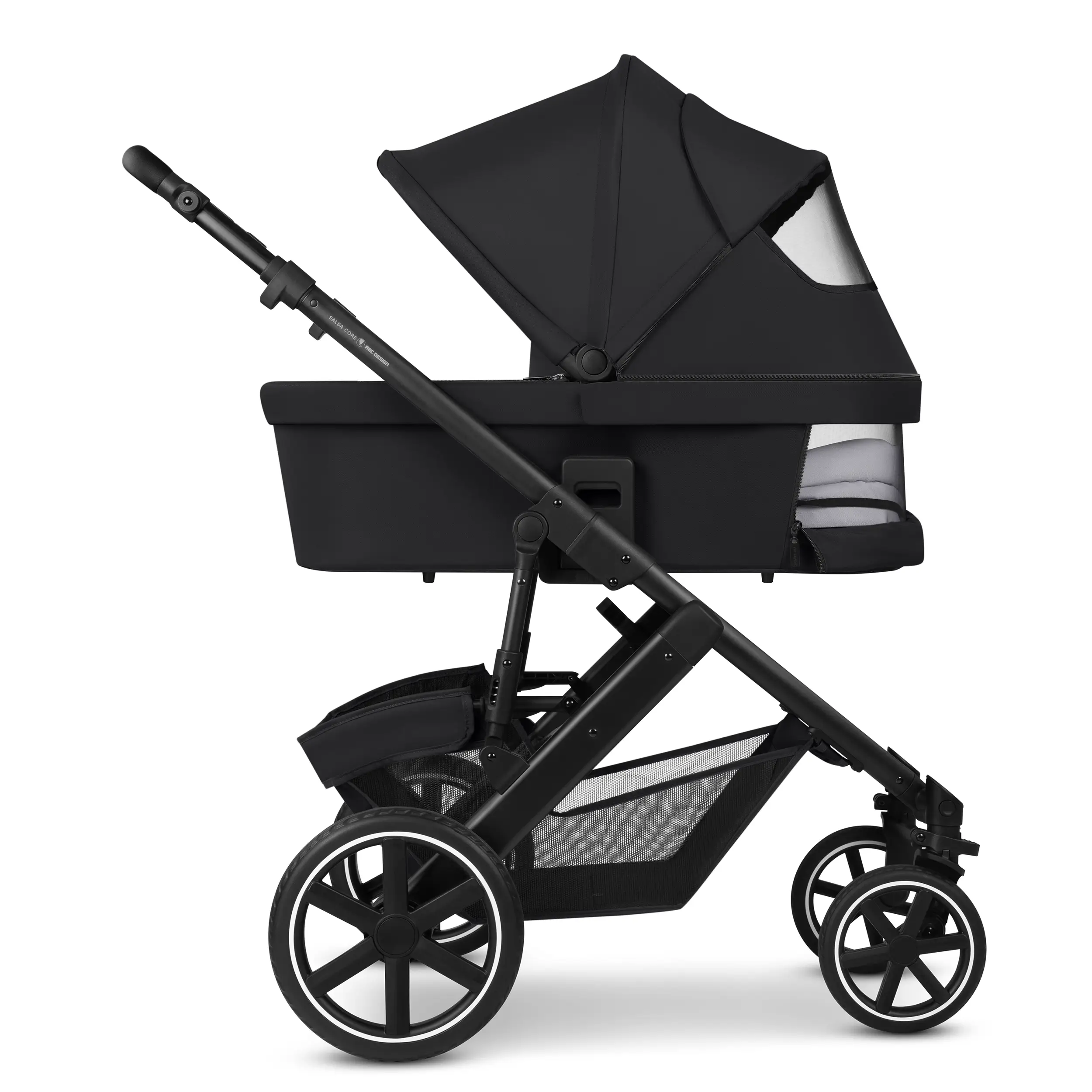 3in1 Kinderwagen-Set Salsa Core inkl. Babyschale mit Liegefunktion Calla - Ink