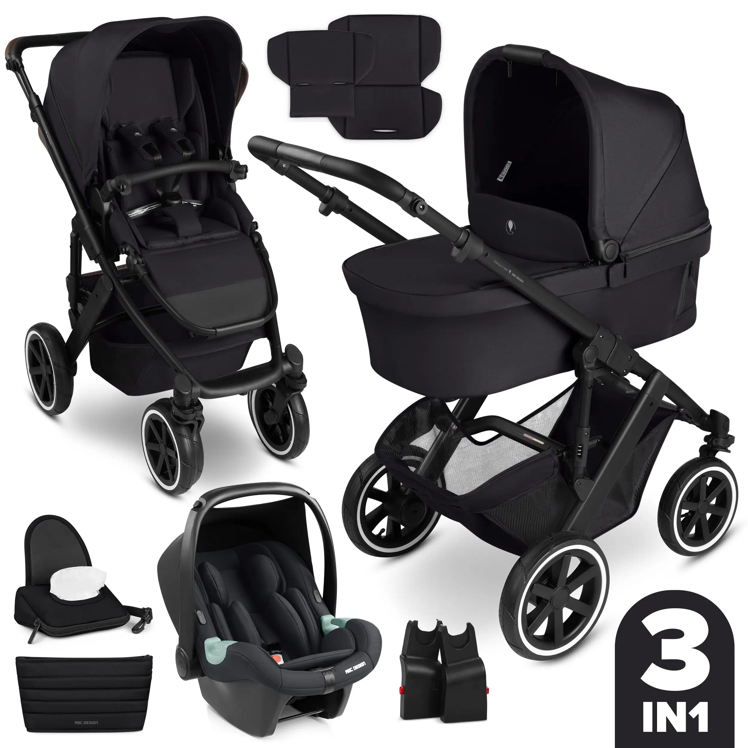 3in1 Kinderwagen-Set Salsa 5 Air - Coal