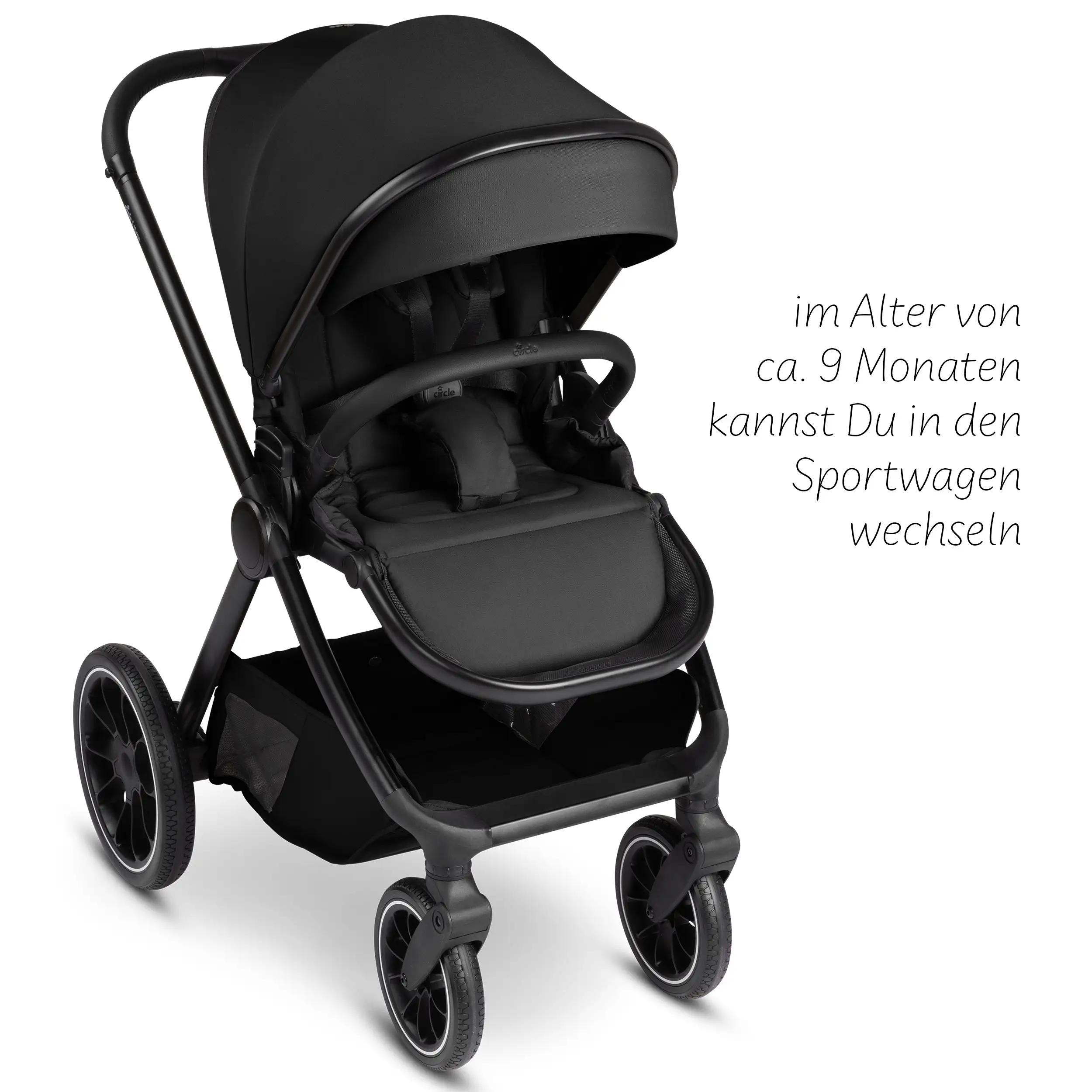 Kombi-Kinderwagen S Three - Black