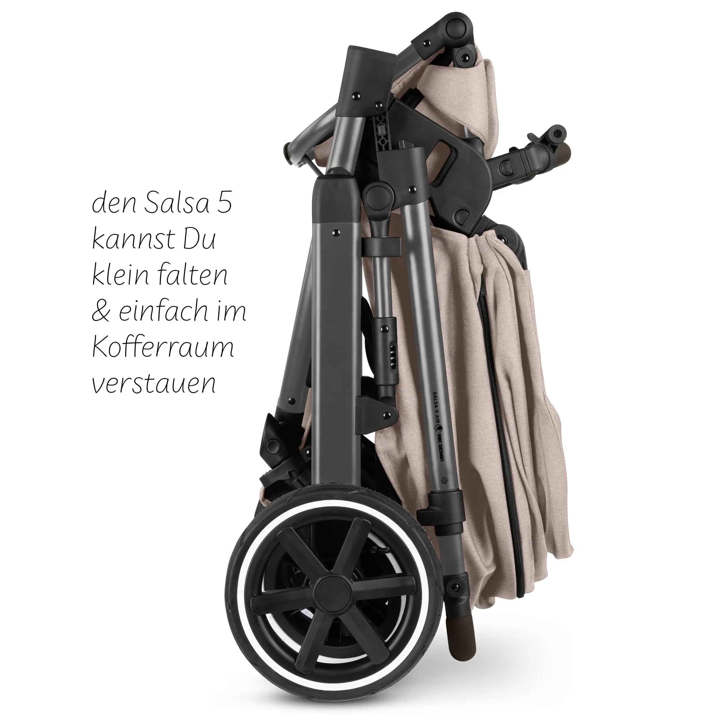 4in1 Kinderwagen-Set Salsa 5 Air inkl. Isofix Base - Camel