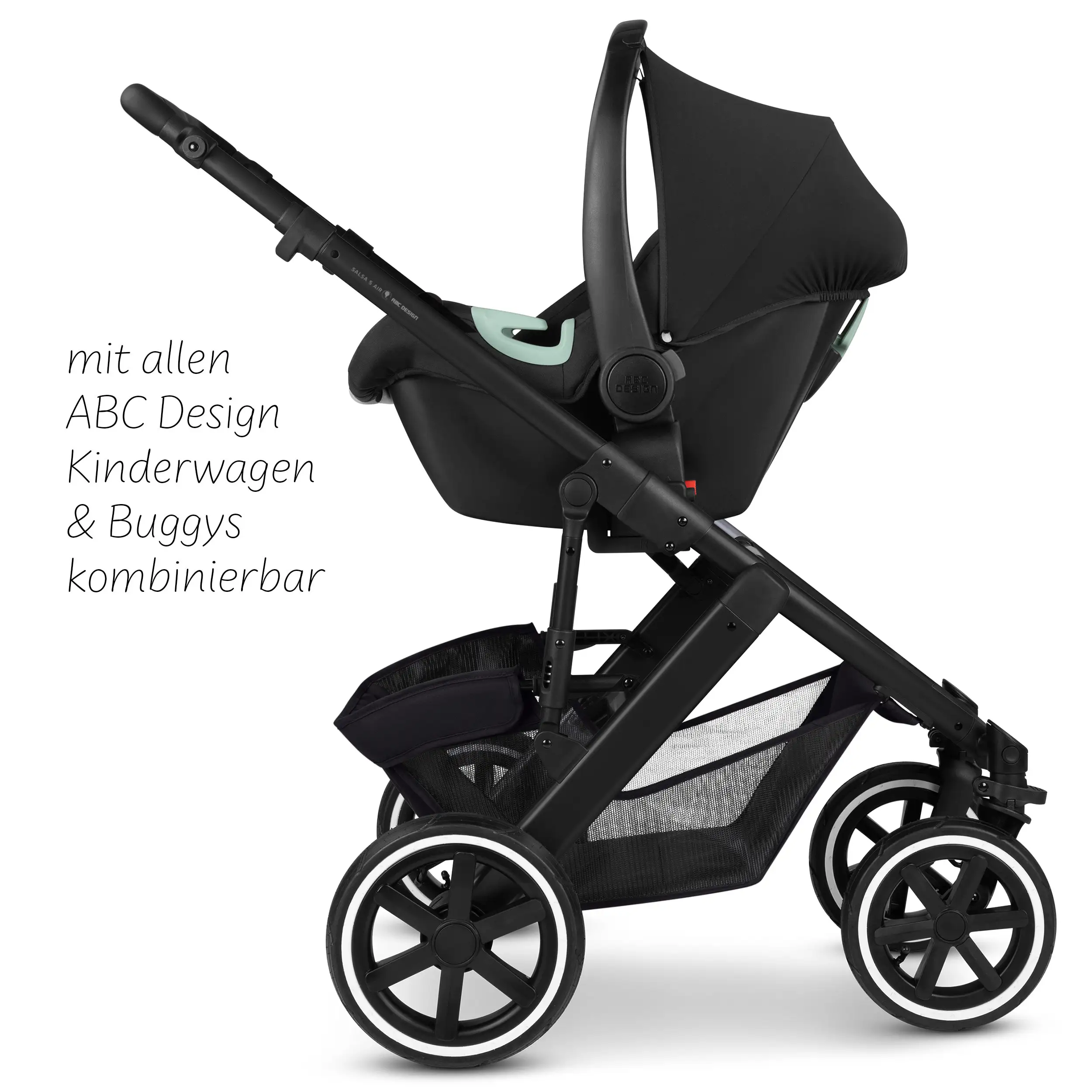 Babyschale Tulip i-Size inkl. drehbarer Isofix Base Root - Black