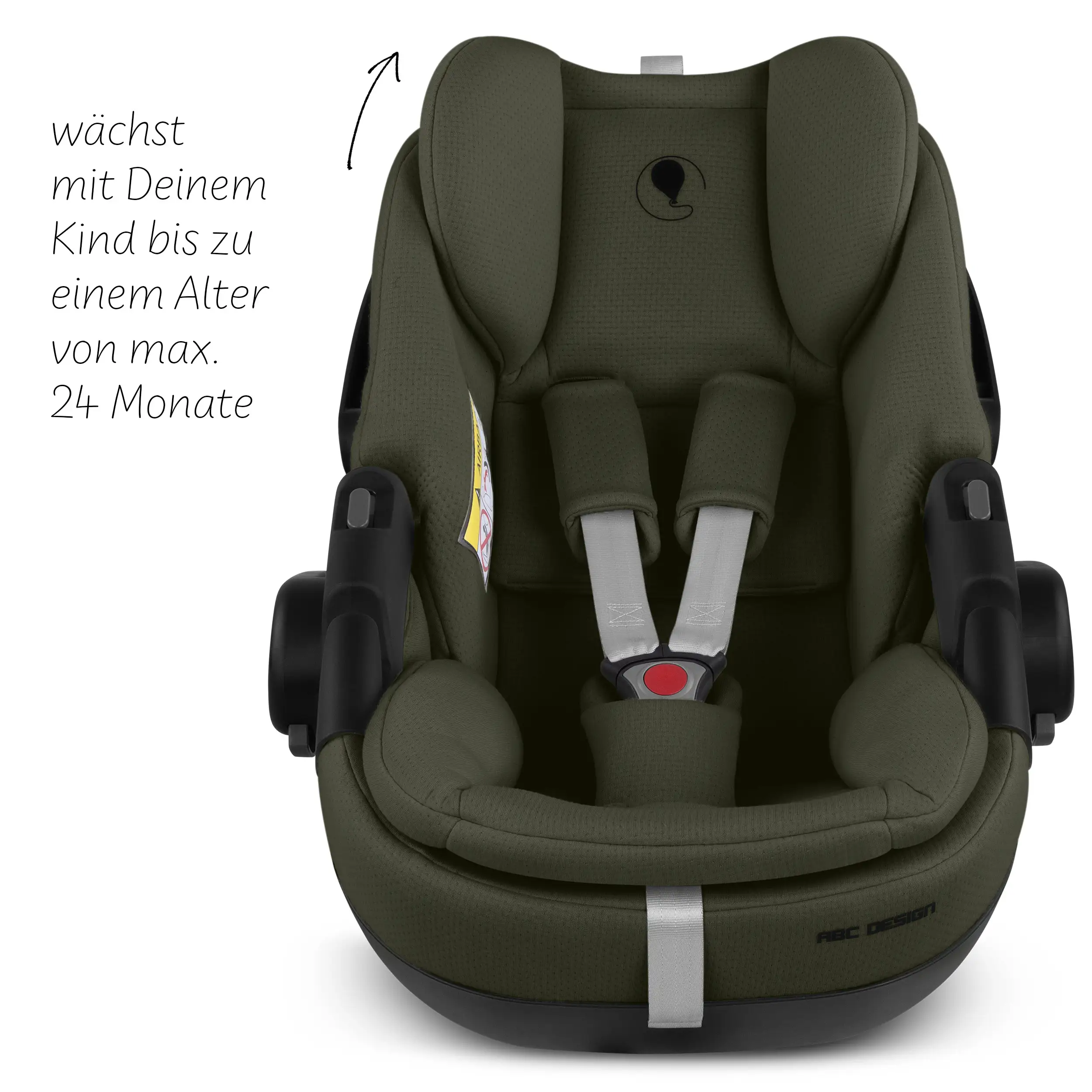 Coque auto inclinable Calla i-Size - Olive