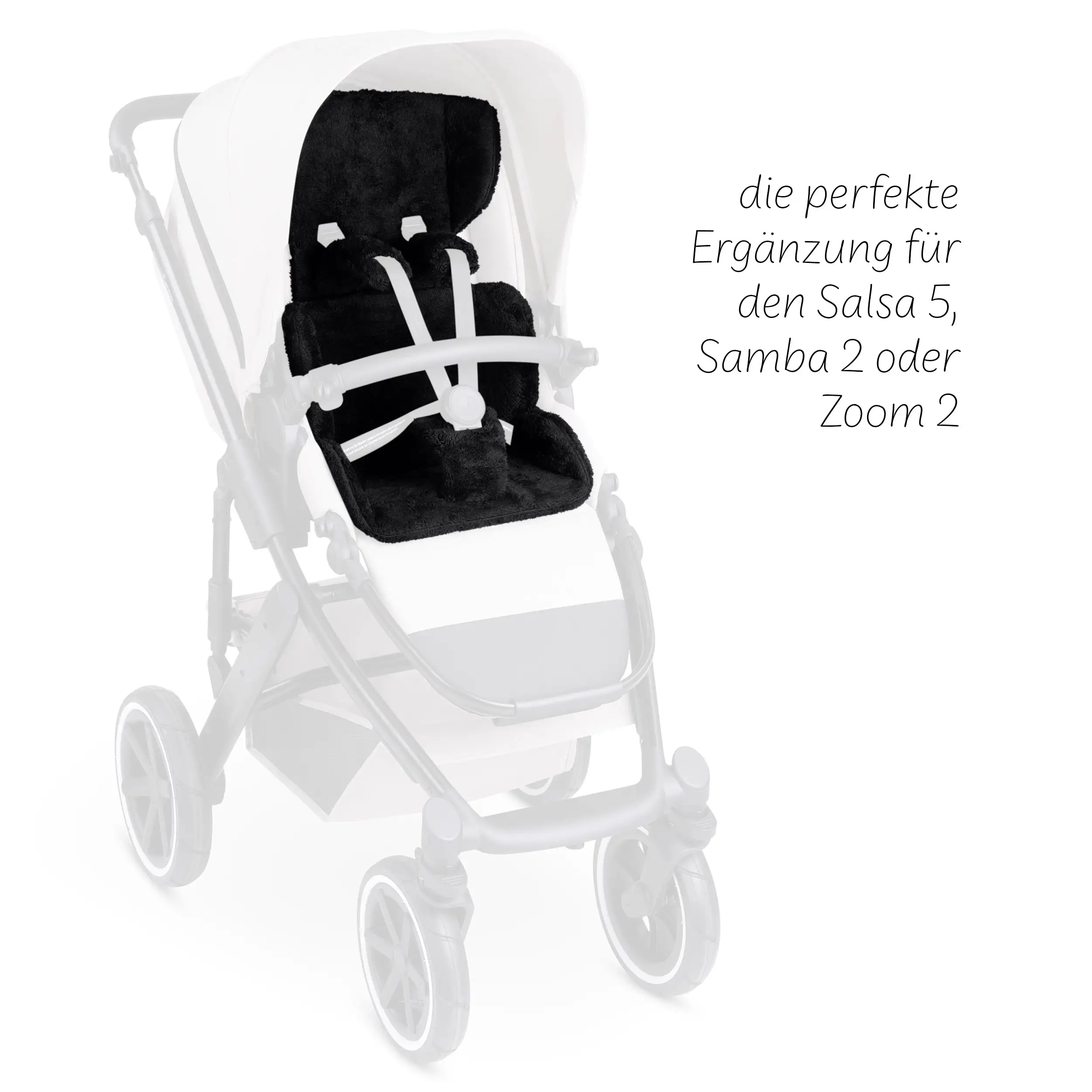 Komfort-Sitzauflage für Samba, Salsa, Zoom - Cozy Black