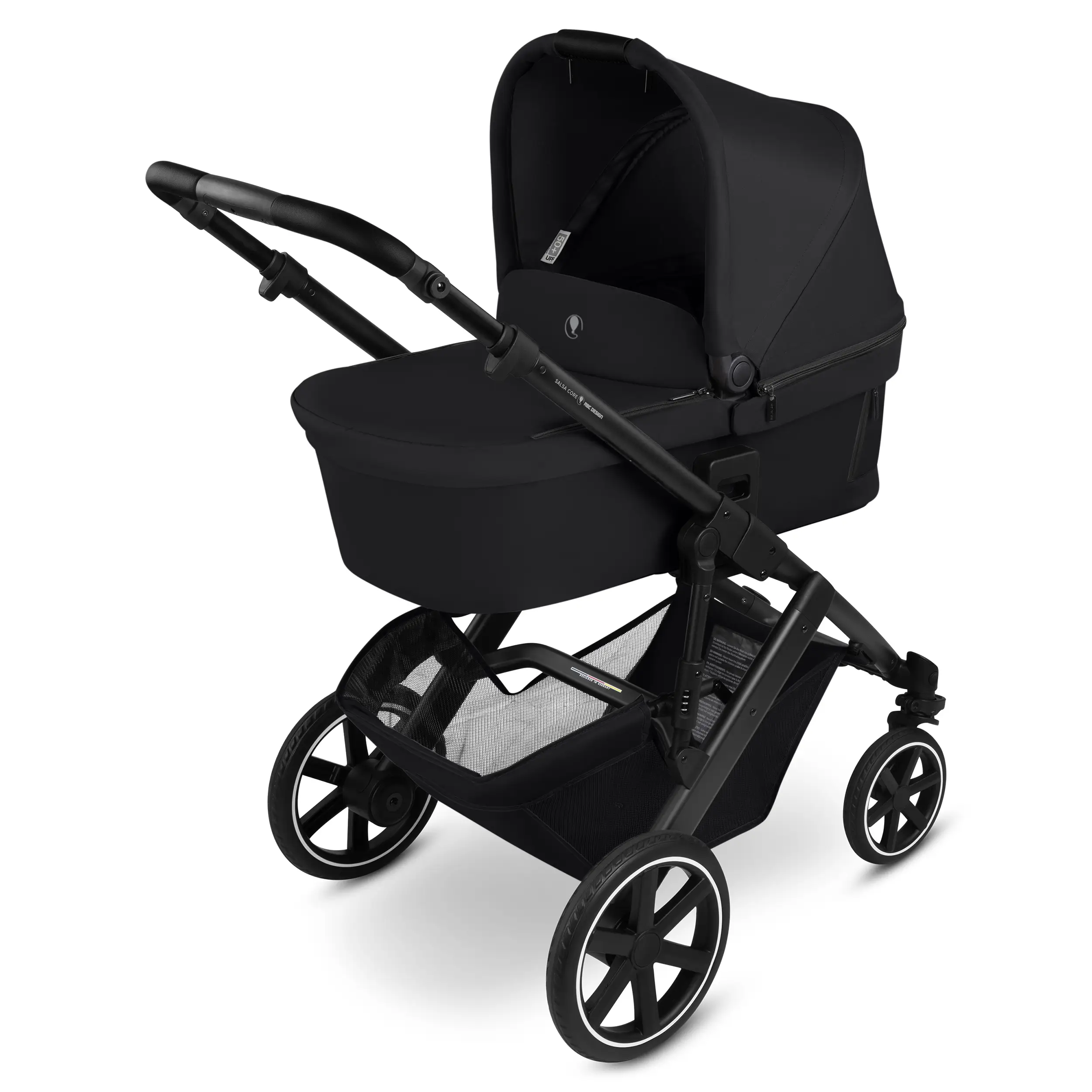 Ensemble poussette 3en1 Salsa Core avec siège auto pour bébé Calla à fonction allongée - Ink
