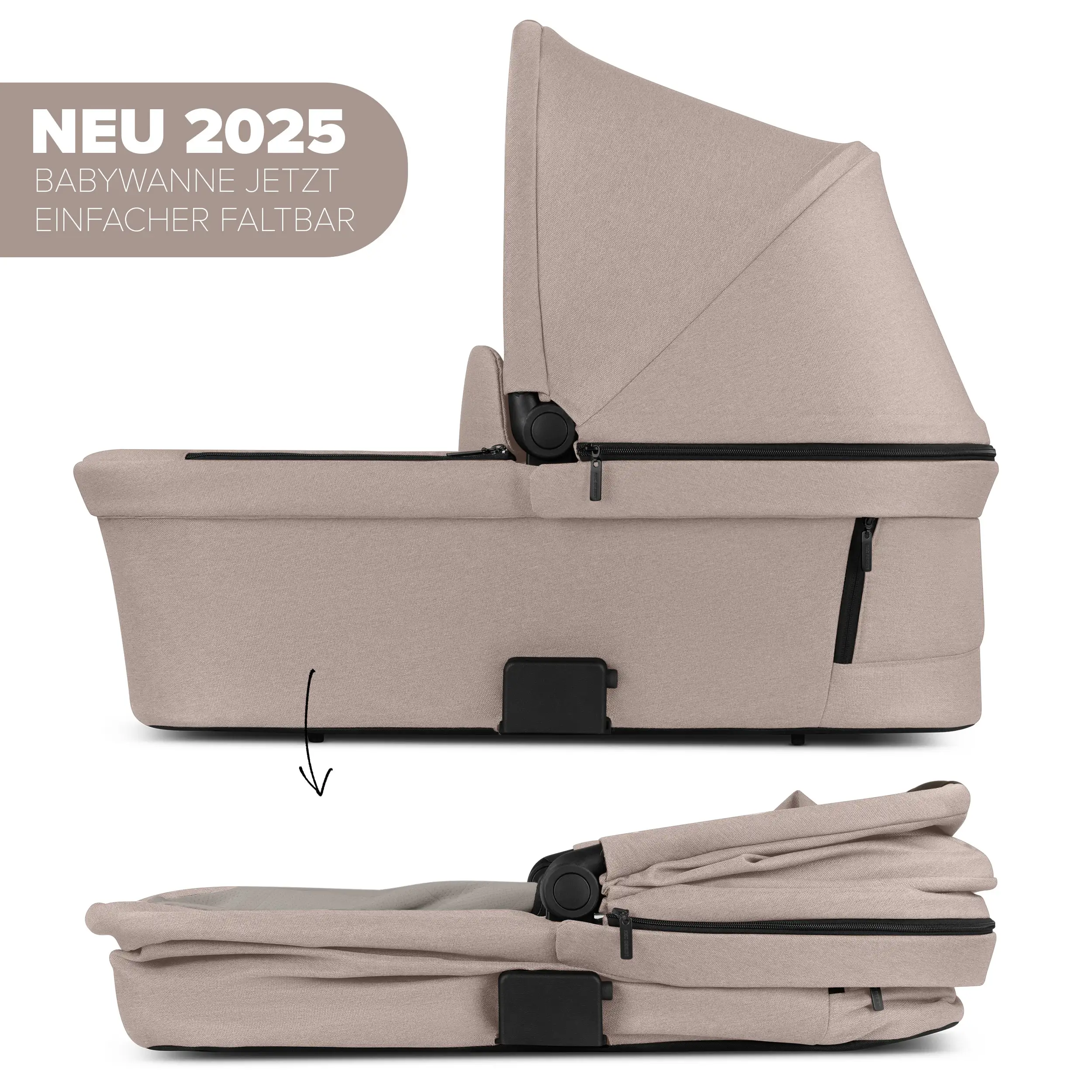 3in1-Kinderwagen-Set Salsa 5 Air inkl. Babyschale Calla mit Liegefunktion - Camel