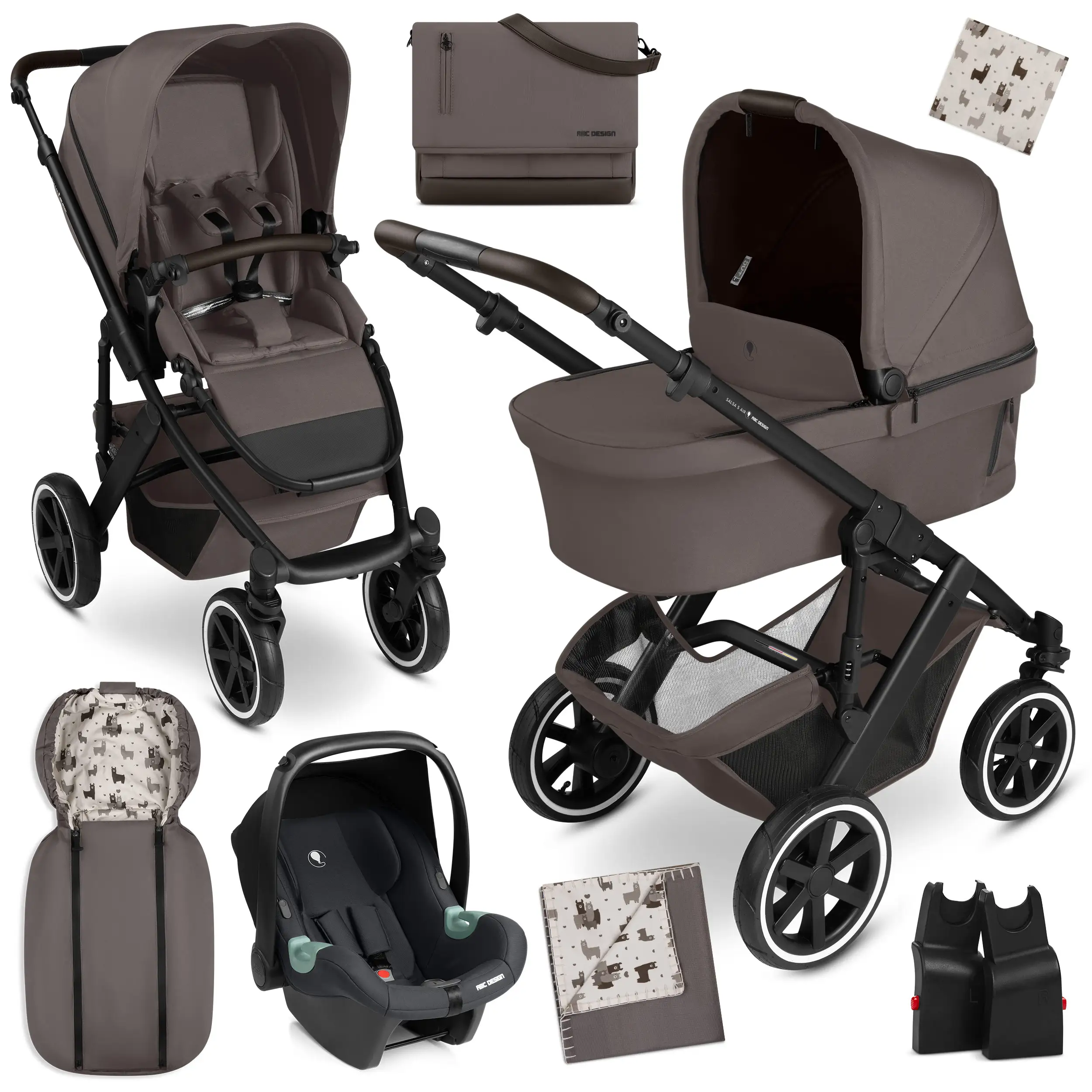 3in1 Kinderwagen-Set Salsa 5 Air - Marron