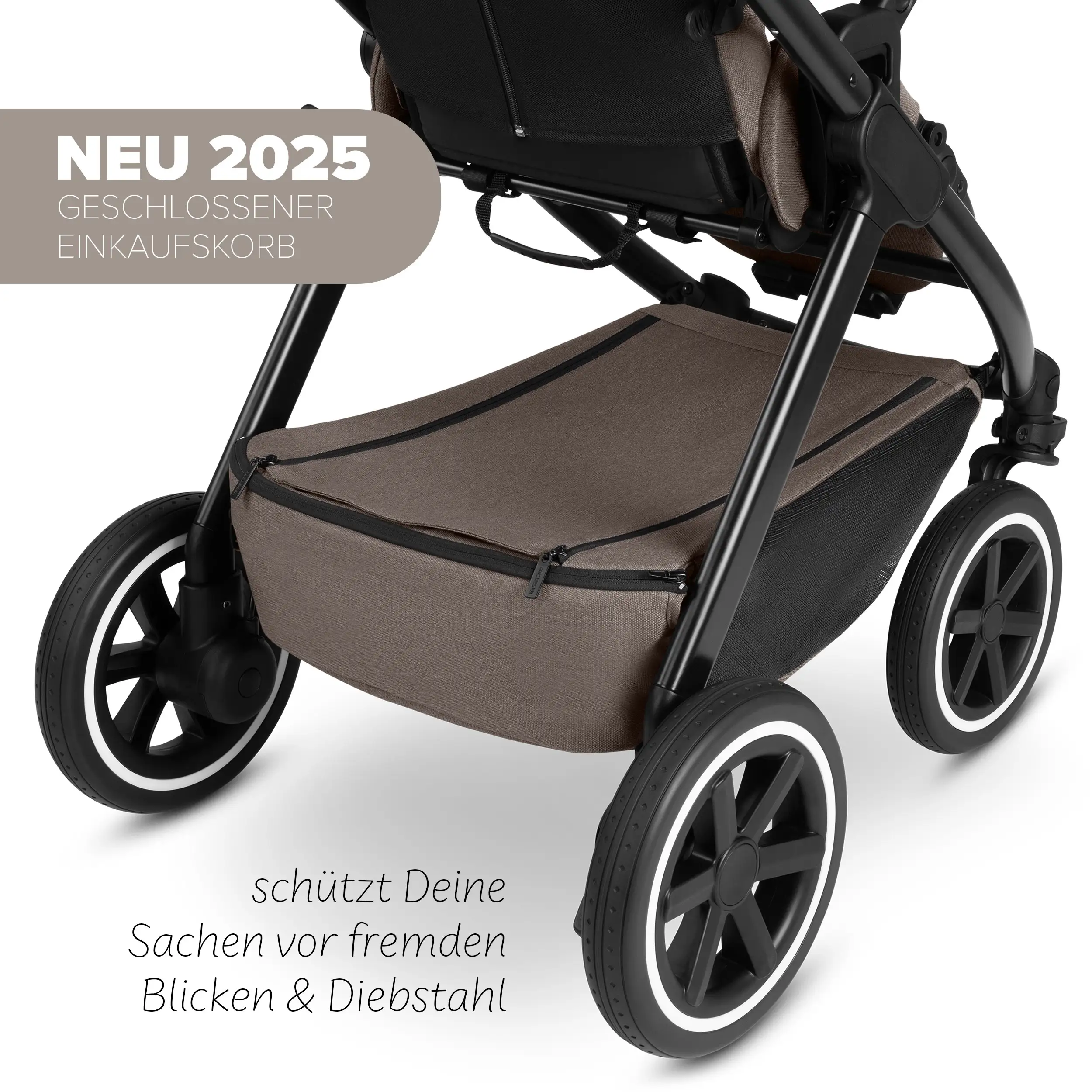 4in1-Kinderwagen-Set Samba 2 inkl. Babyschale Calla mit Liegefunktion - Nature