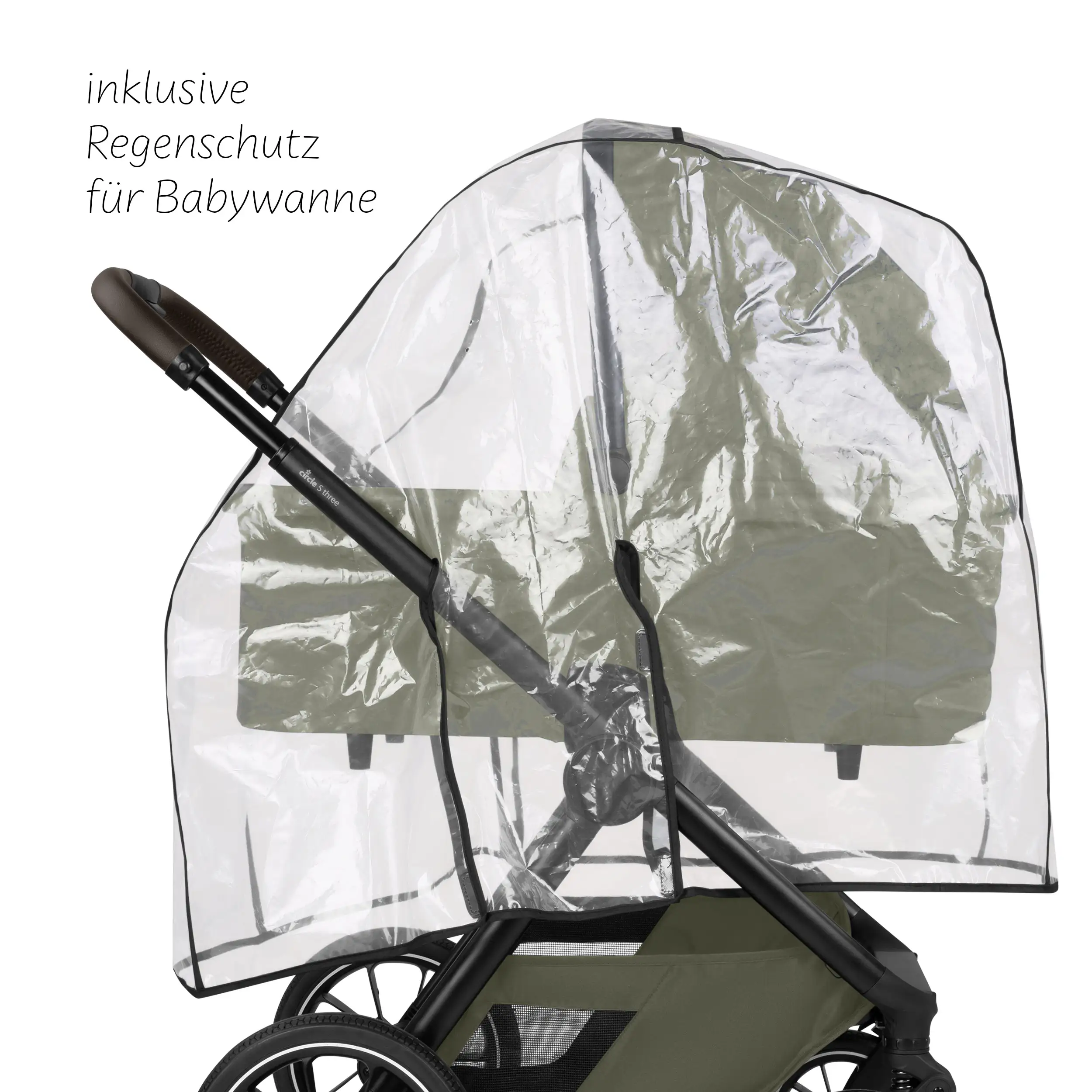 Zubehör Set Kinderwagen - Wickeltasche, Winterfußsack, Regenschutz & Moskitonetz - Wheat