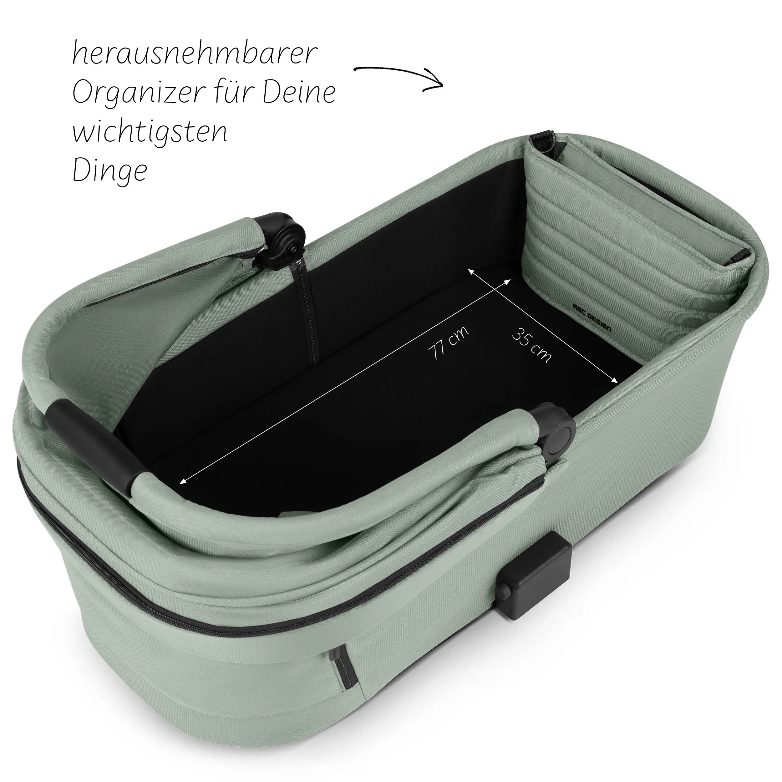 3in1-Kinderwagen-Set Salsa 5 Air inkl. Babyschale Calla mit Liegefunktion - Pine