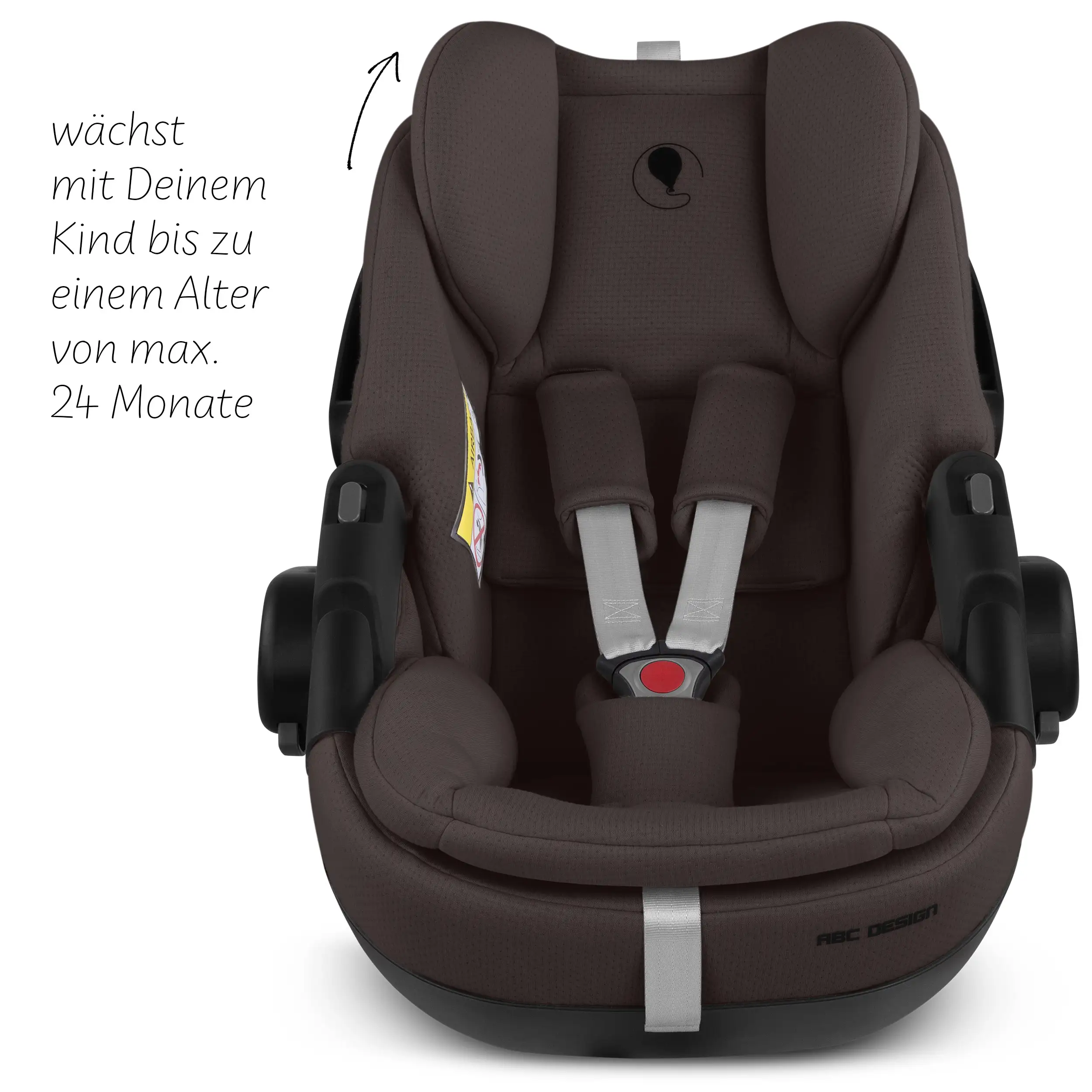 Coque auto Calla i-Size avec position allongée, base ISOFIX rotative Root incluse