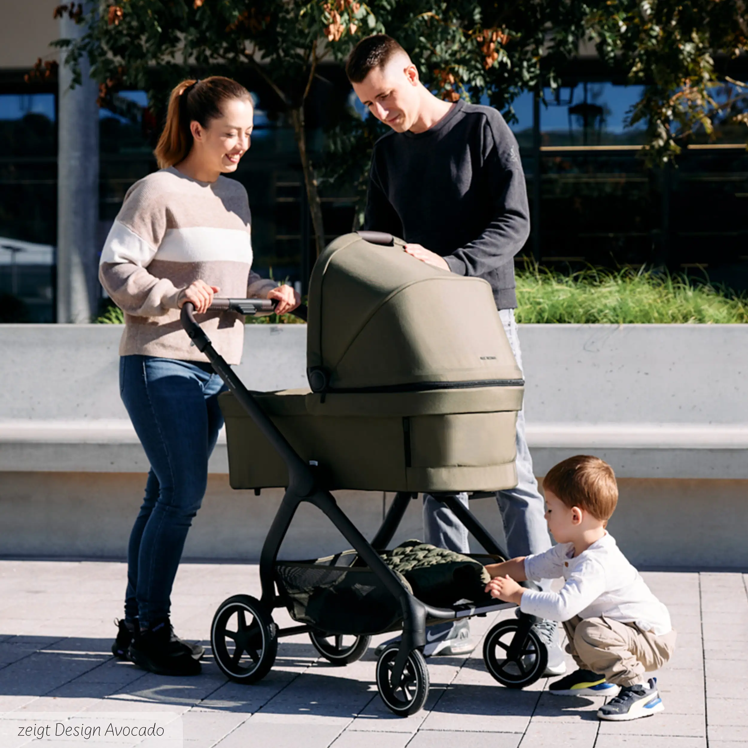 3in1-Kinderwagen-Set City Life inkl. Babyschale Calla mit Liegefunktion - Nature