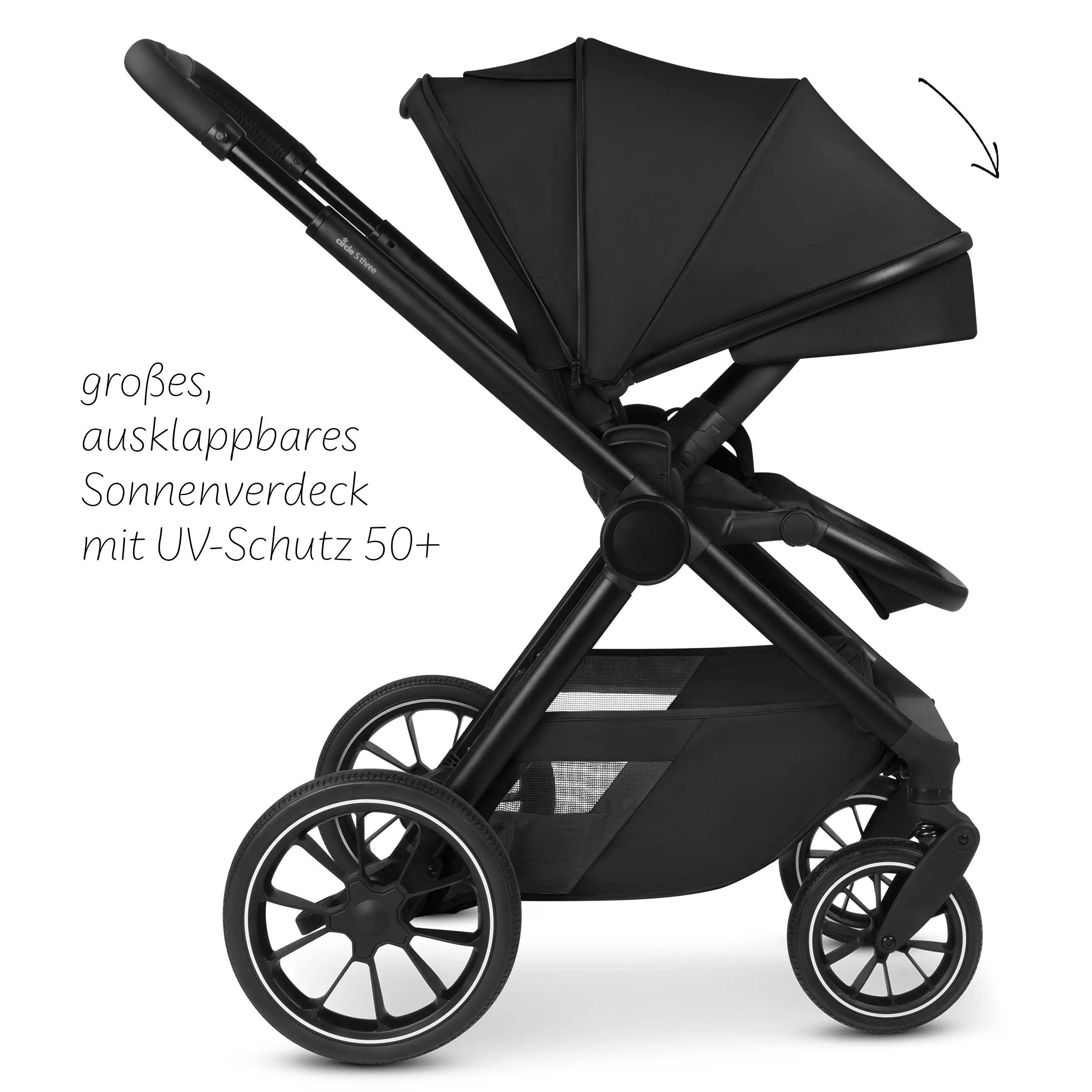 Kombi-Kinderwagen S Three - Black