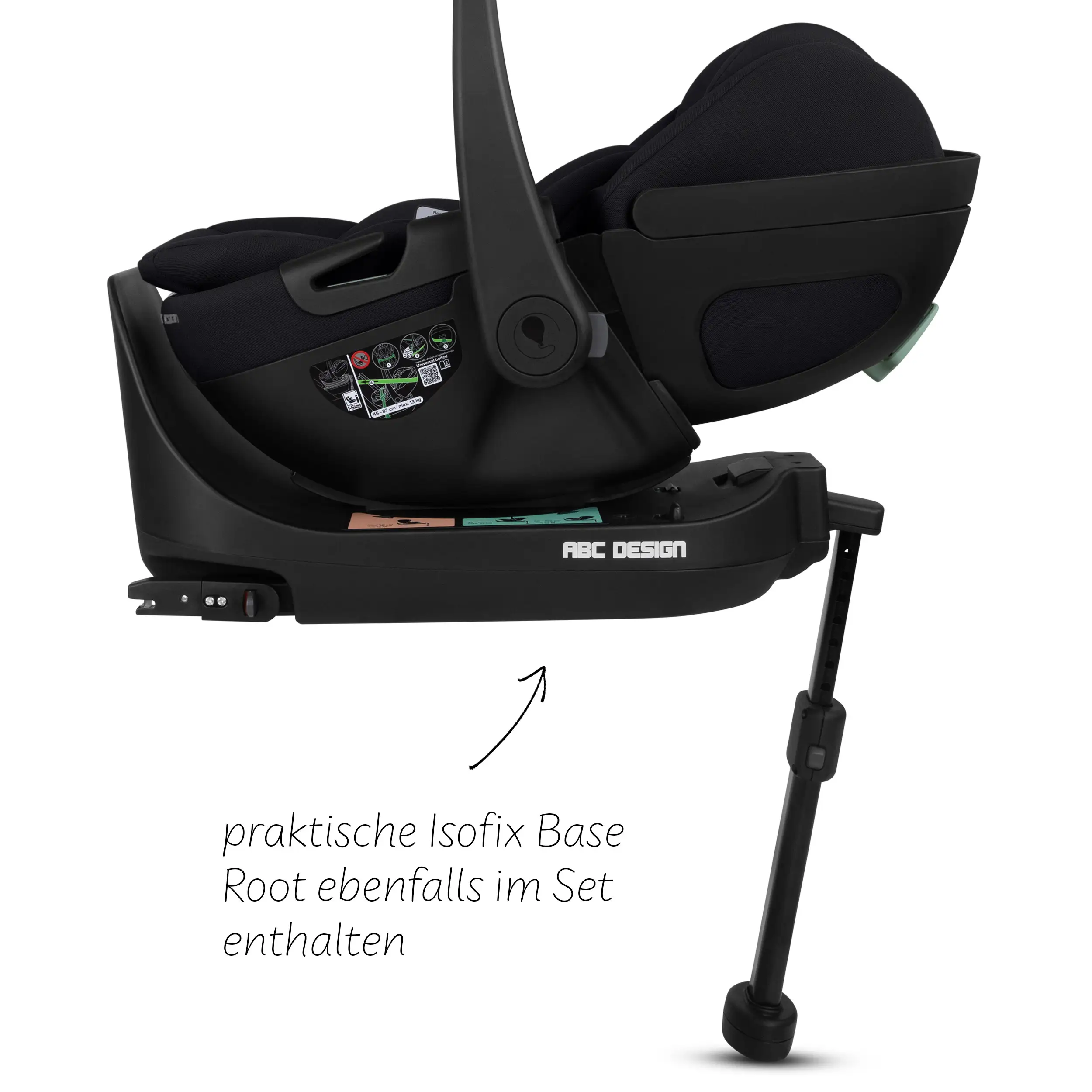 4in1-Kinderwagen-Set Samba 2 inkl. Babyschale Calla mit Liegefunktion - Avocado