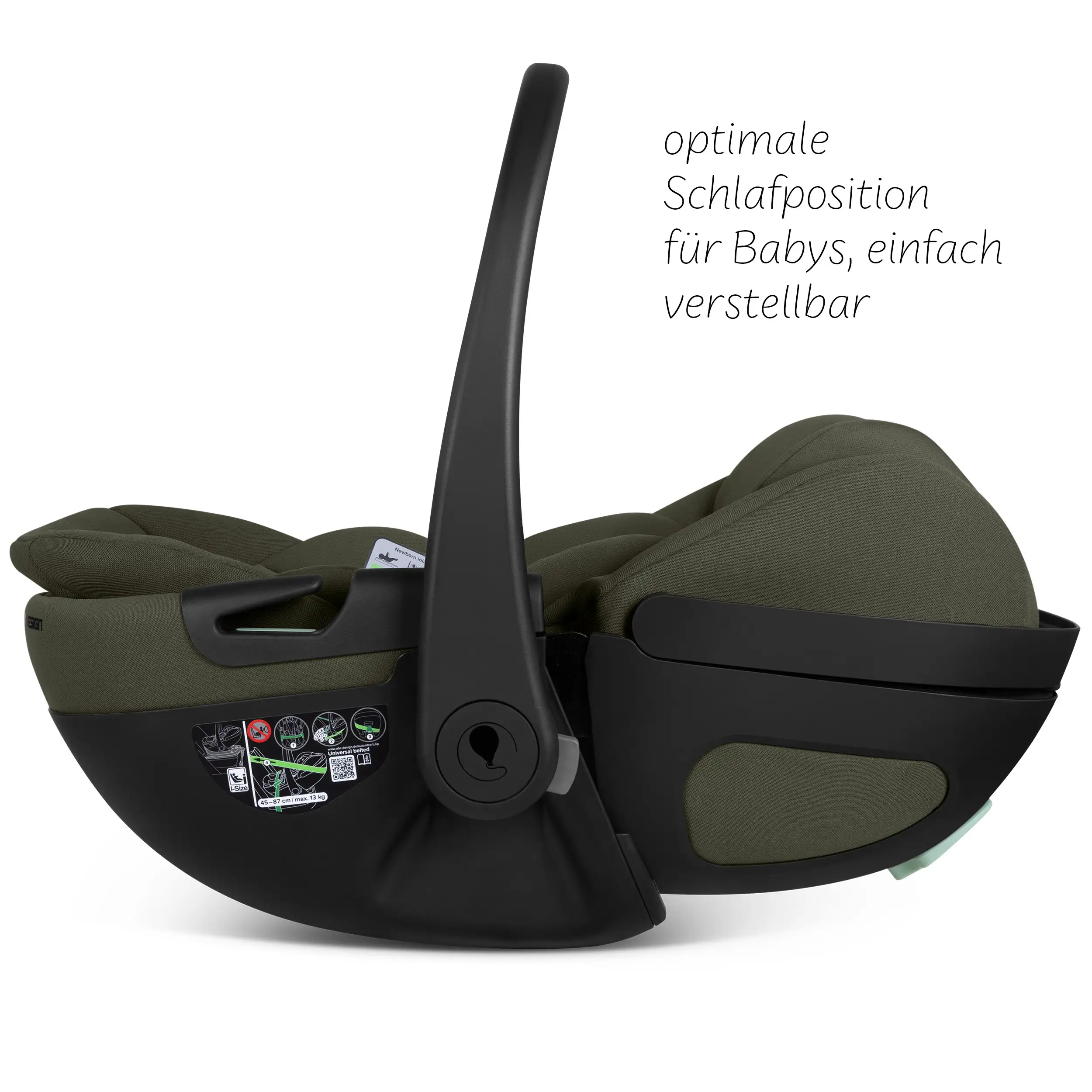 Coque auto inclinable Calla i-Size - Olive