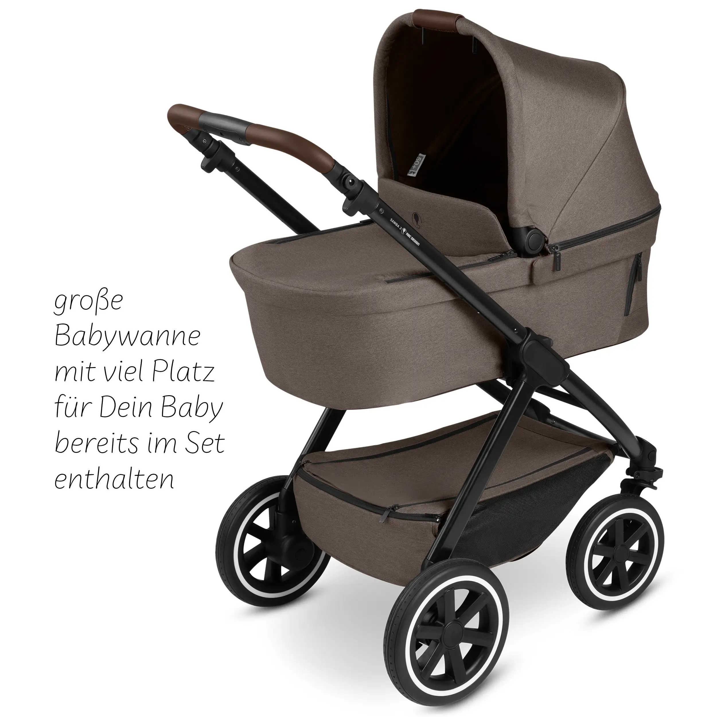 4in1 Kinderwagen Set Samba 2 inkl. Isofix Base - Nature