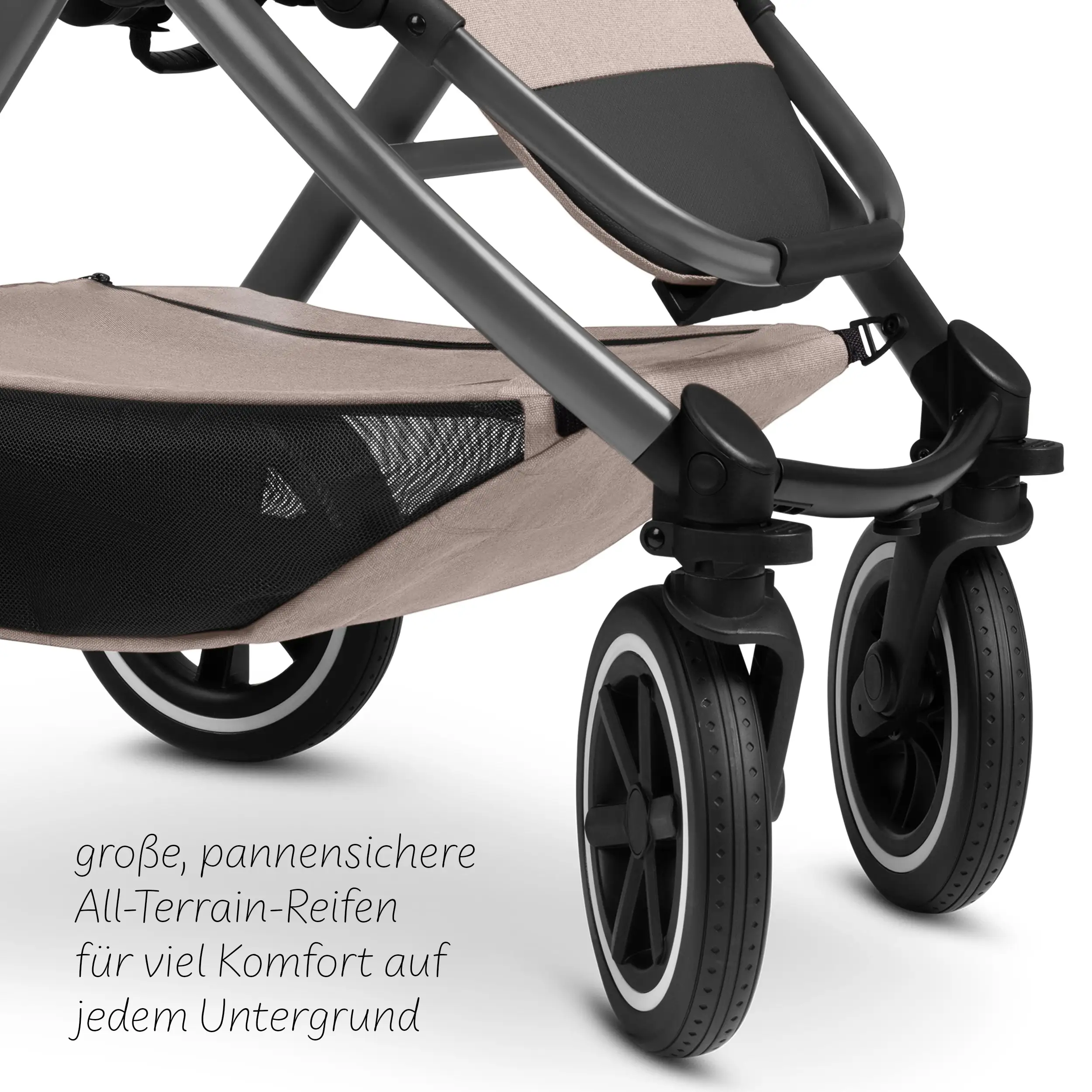 3in1-Kinderwagen-Set Samba 2 inkl. Babyschale Calla mit Liegefunktion - Camel
