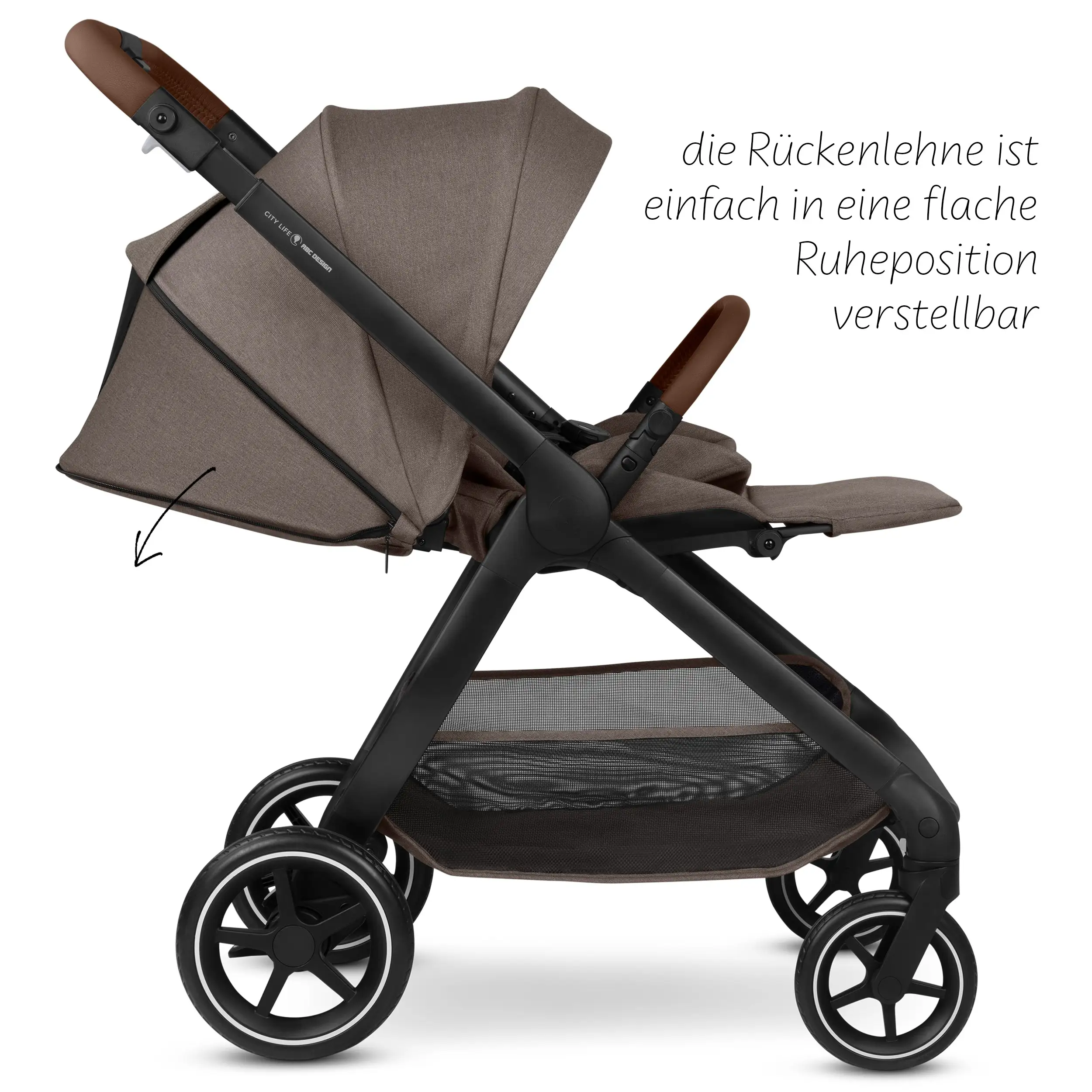 Set passeggino 3in1 City Life incl. ovetto Maxi-Cosi Pebble 360 Pro 2 - Nature