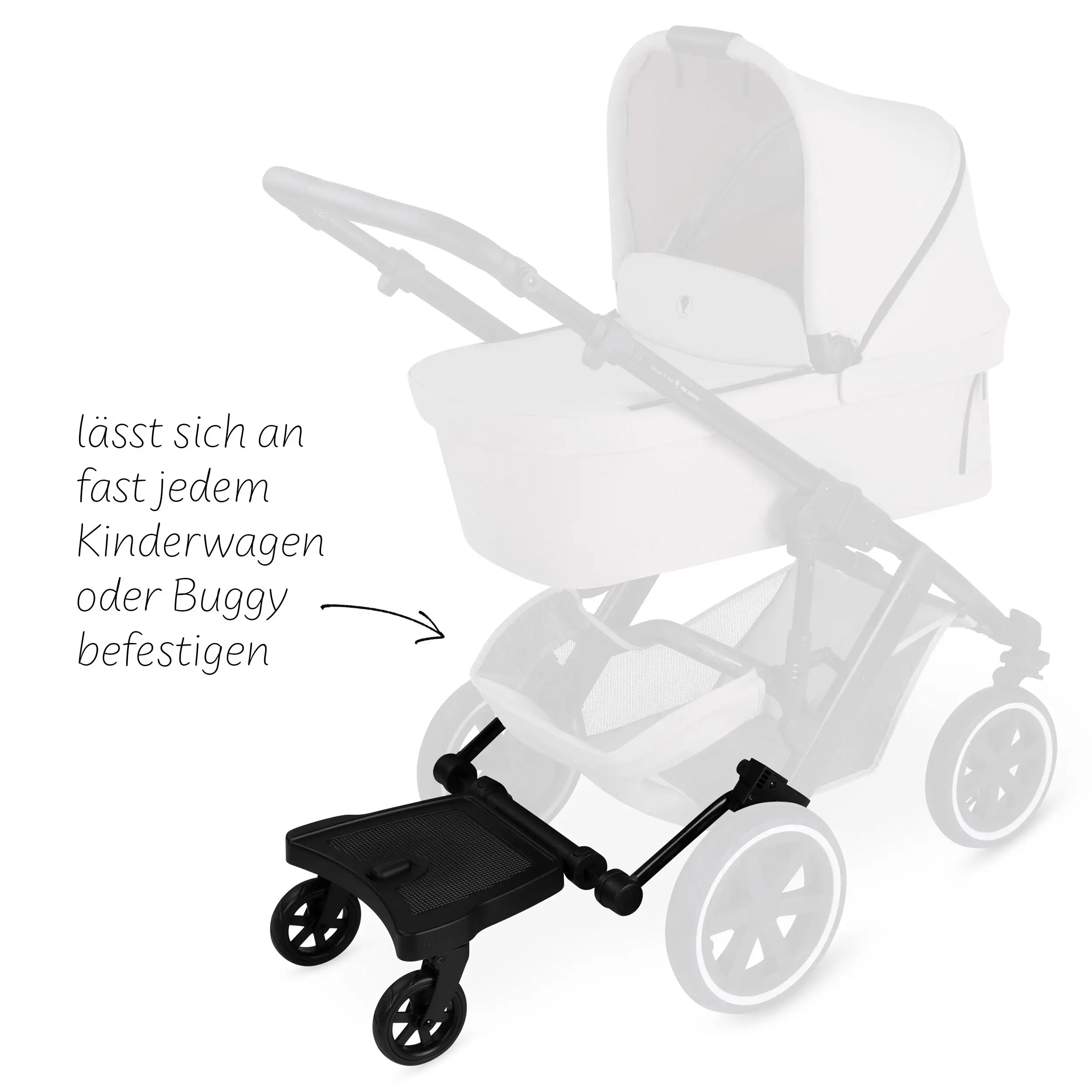 Trittbrett Kiddie Ride On 2 Set inkl. Sitz