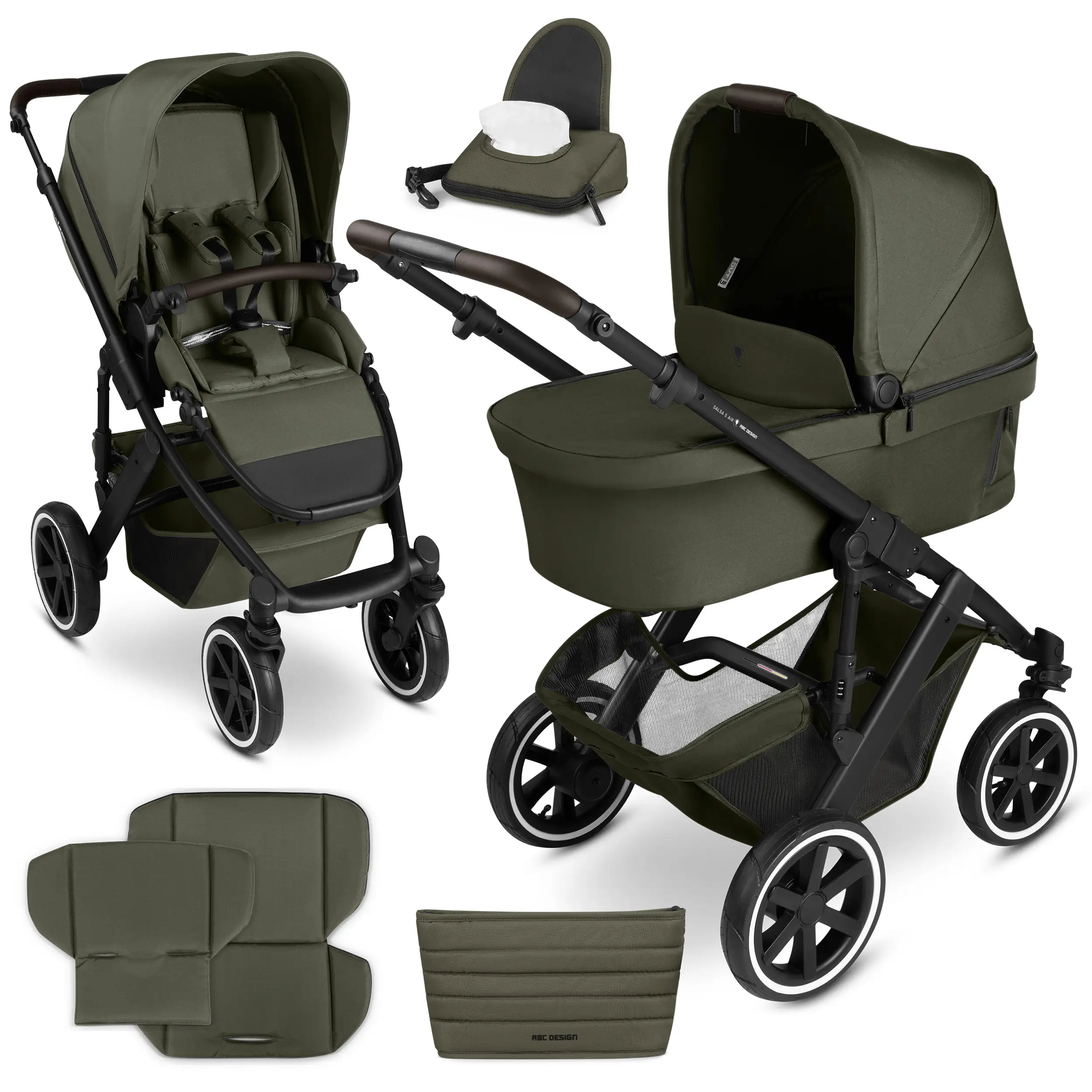 Kombi-Kinderwagen Salsa 5 Air - Avocado