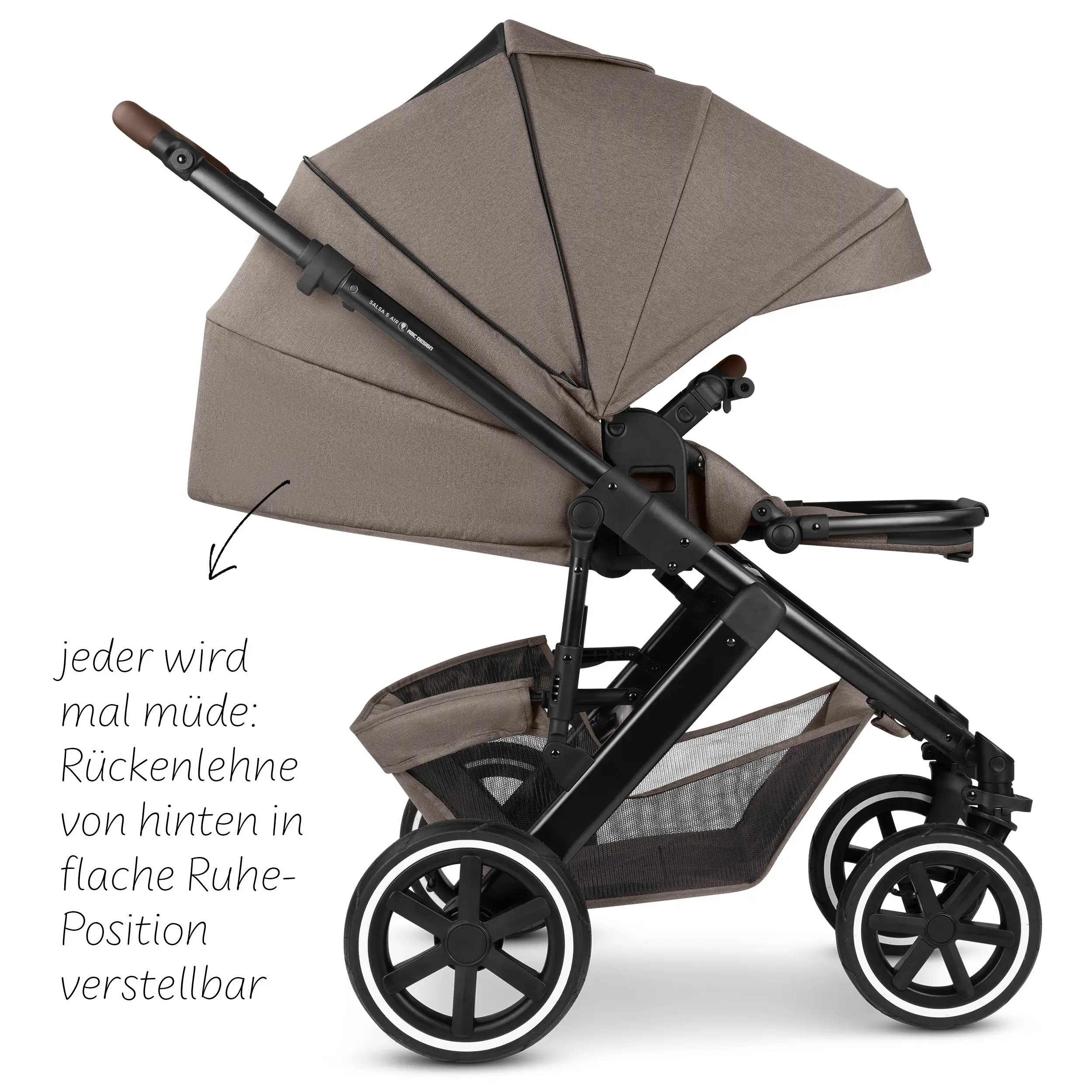 4in1 Kinderwagen-Set Salsa 5 Air inkl. Isofix Base - Nature