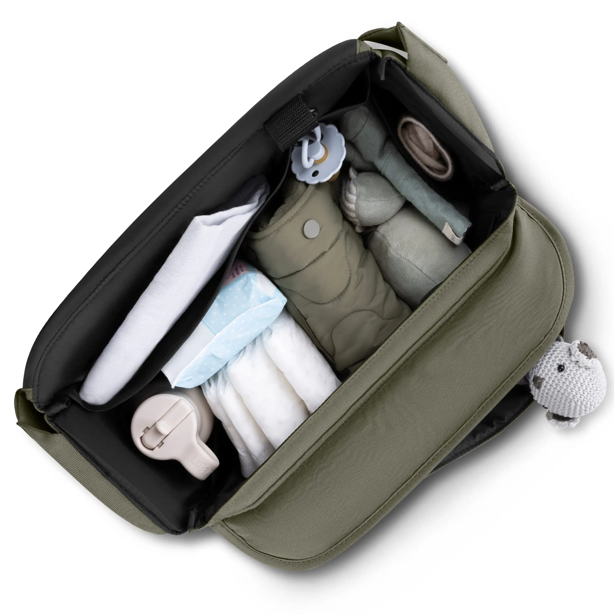 Zubehör Set Kinderwagen - Wickeltasche, Winterfußsack, Regenschutz & Moskitonetz - Wheat