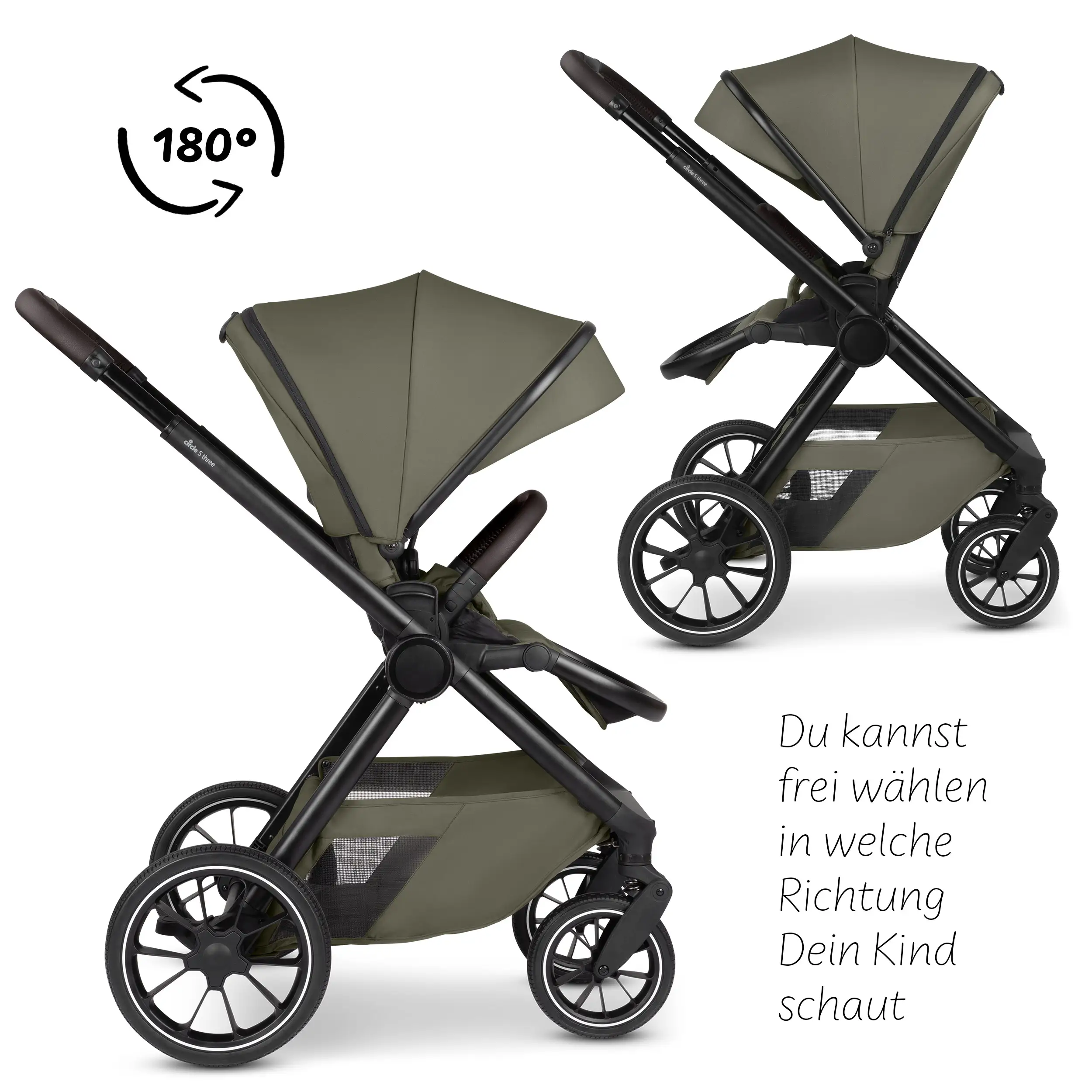 Kombi-Kinderwagen S Three - Wheat