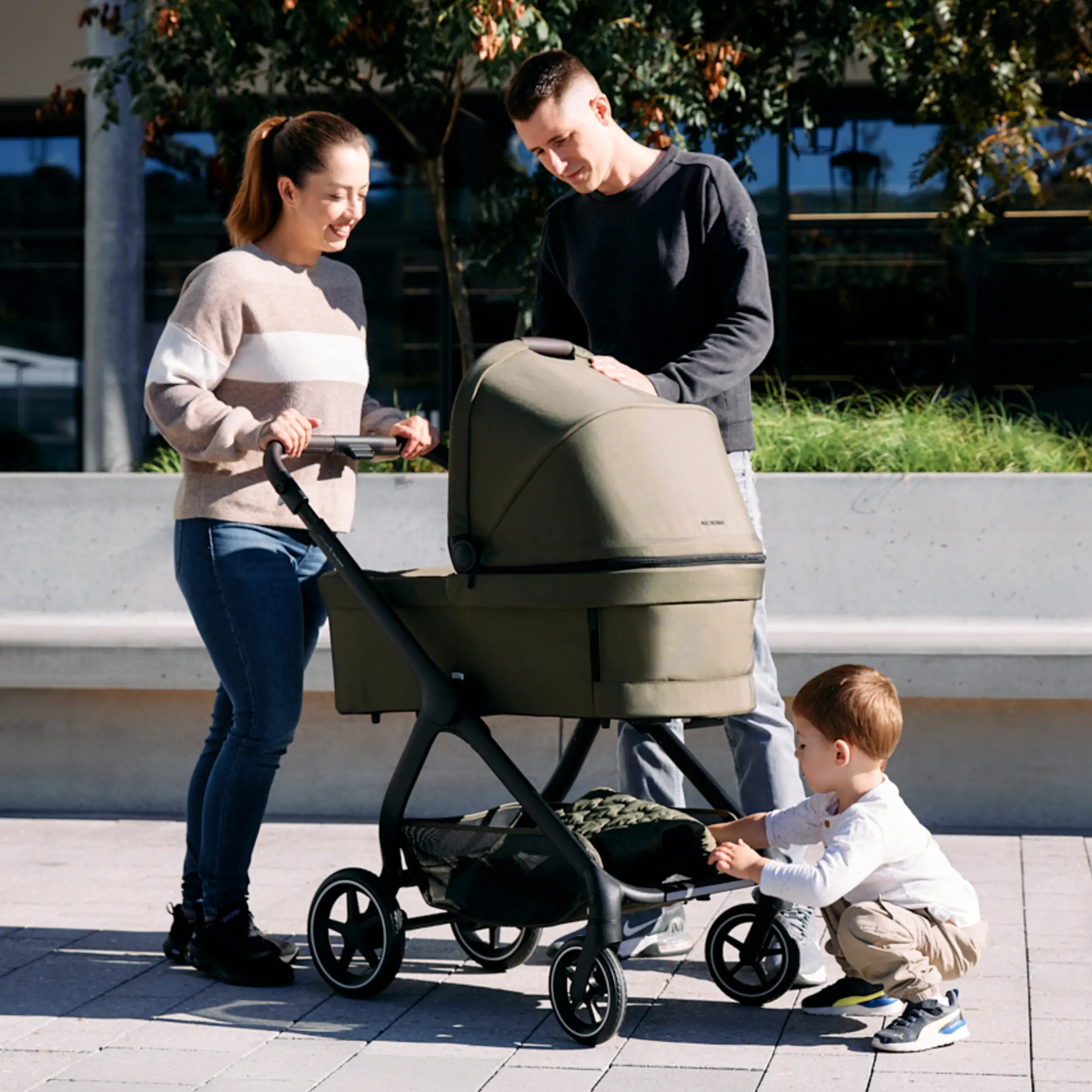 Set passeggino 3in1 City Life incl. ovetto Maxi-Cosi Pebble 360 Pro 2 - Avocado
