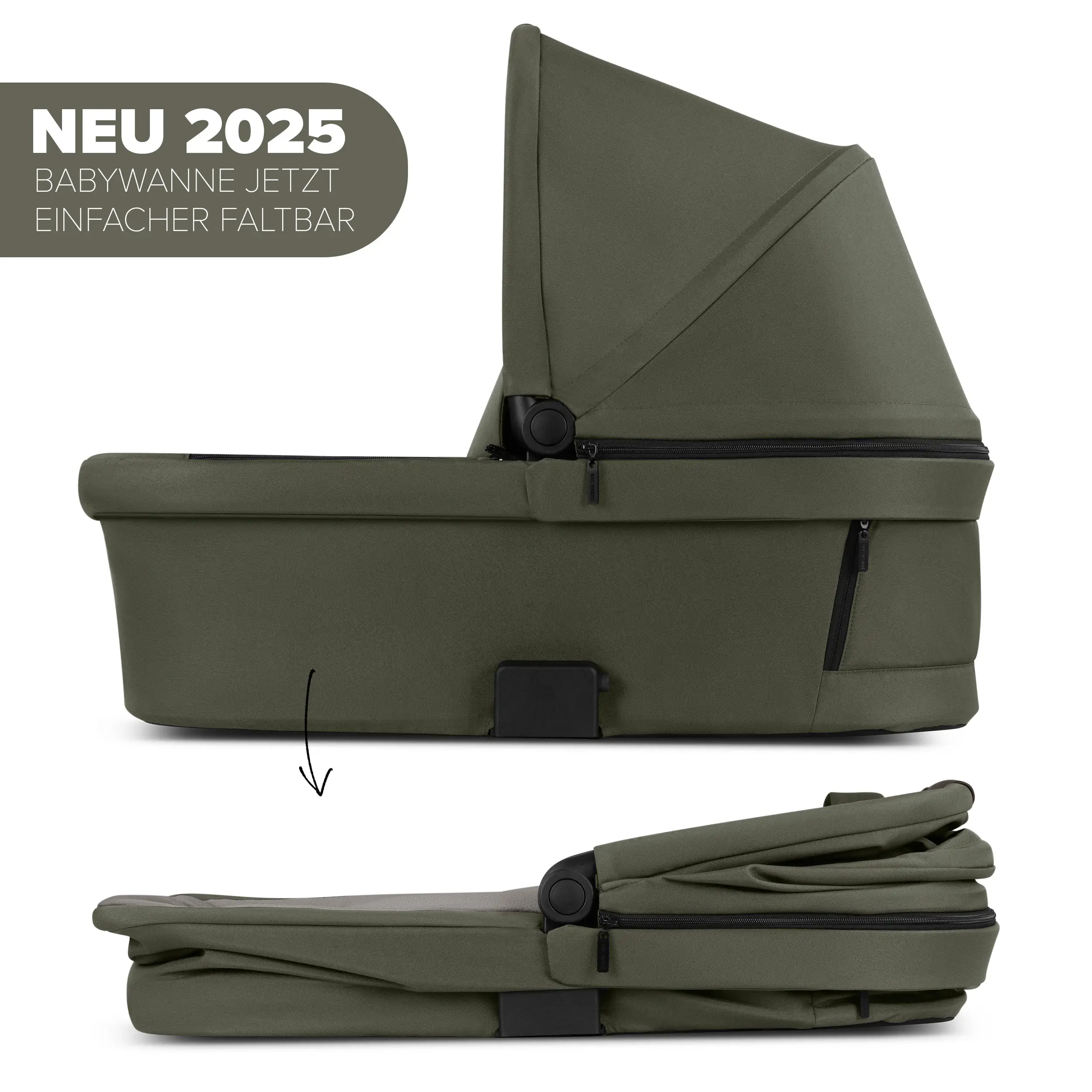 Kombi-Kinderwagen Salsa 5 Air inkl. Winterfußsack & Wickeltasche - Avocado