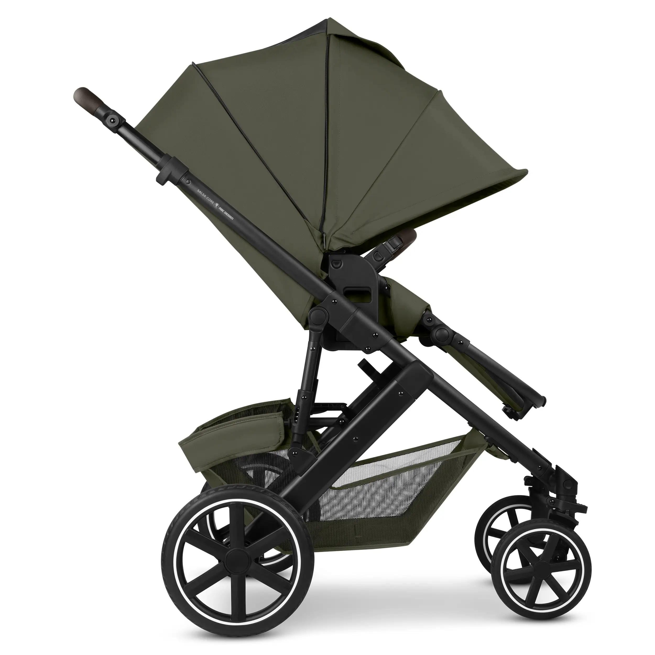 3in1 Kinderwagen-Set Salsa Core inkl. Babyschale mit Liegefunktion Calla - Olive