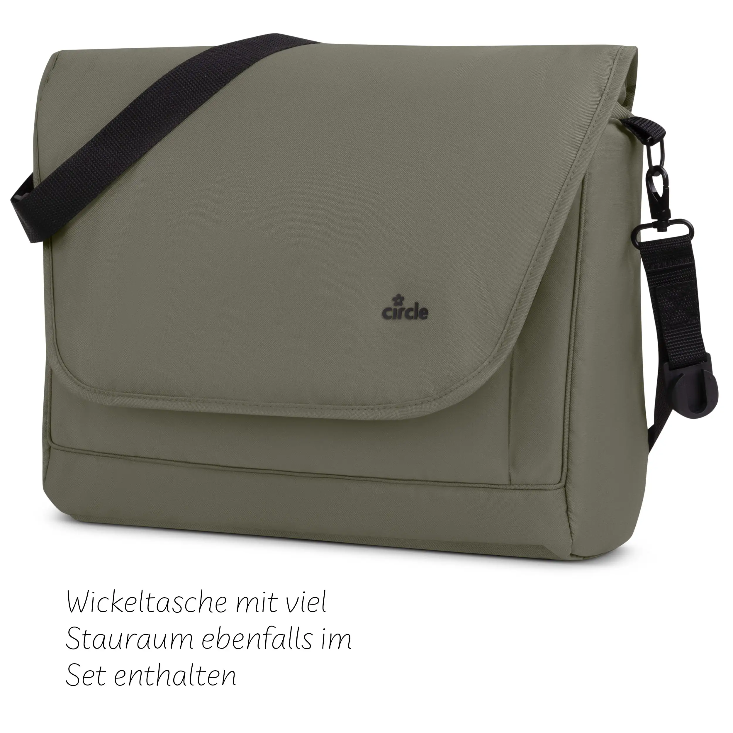 Zubehör Set Kinderwagen - Wickeltasche, Winterfußsack, Regenschutz & Moskitonetz - Wheat