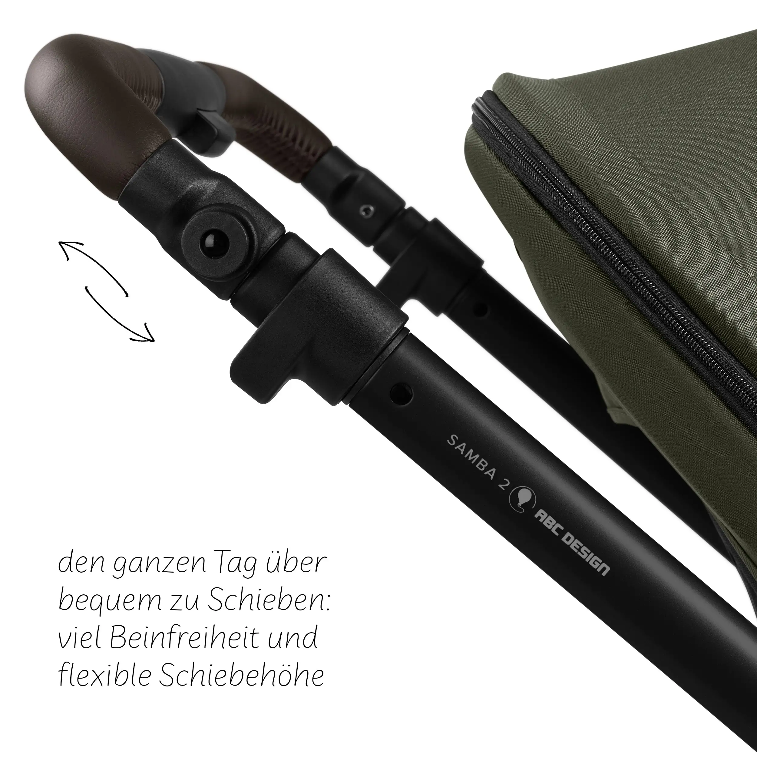 4in1-Kinderwagen-Set Samba 2 inkl. Babyschale Calla mit Liegefunktion - Avocado