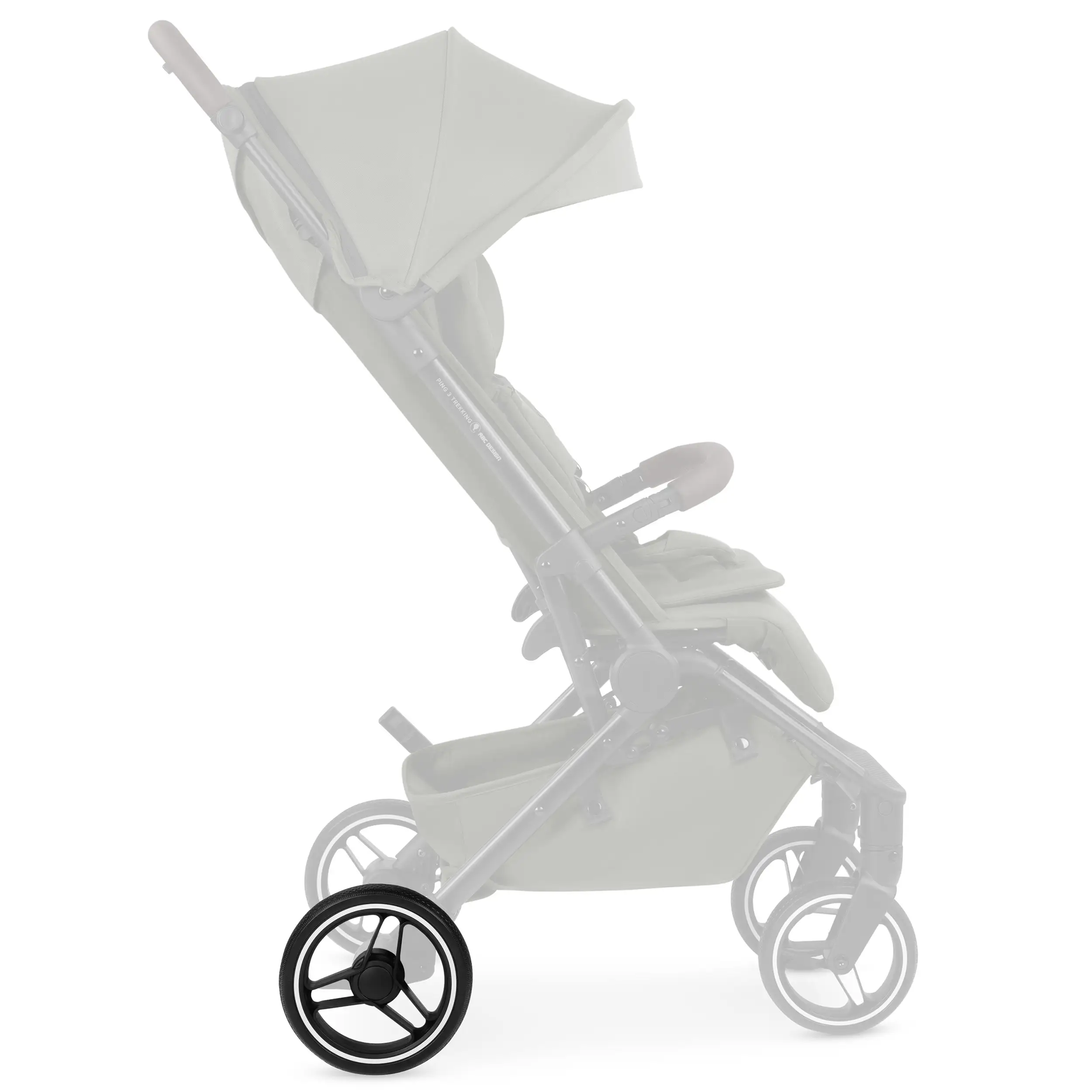 Hinterrad für Ping 3 Trekking / Ping Two Trekking - All Terrain Black / White Wall